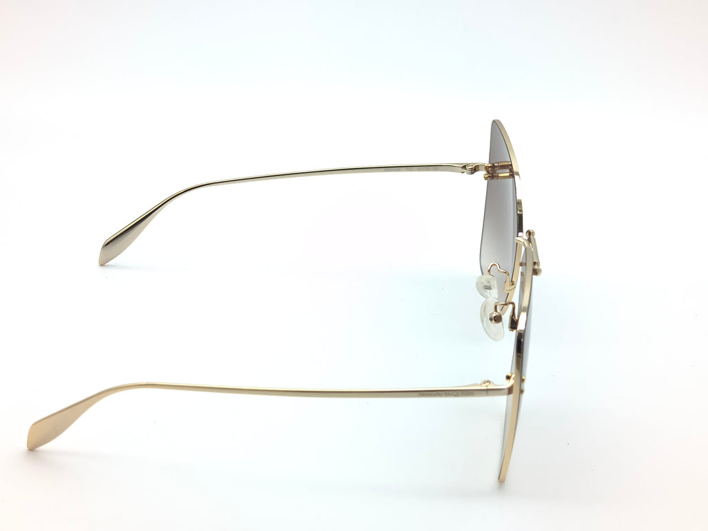 Okulary przeciwsłoneczne Alexander McQUEEN AM0342S  002 zarysowane