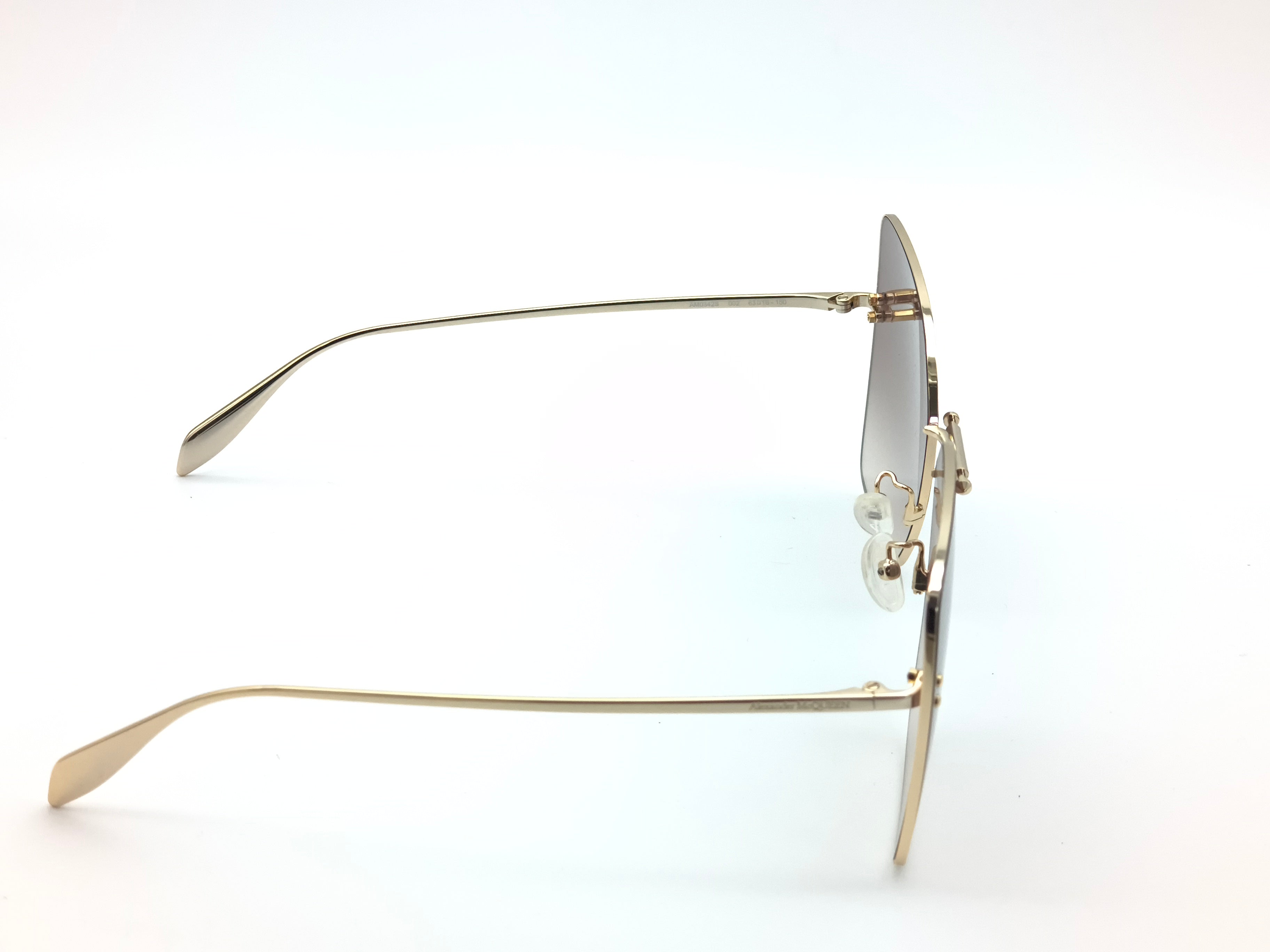 Okulary przeciwsłoneczne Alexander McQUEEN AM0342S  002 zarysowane