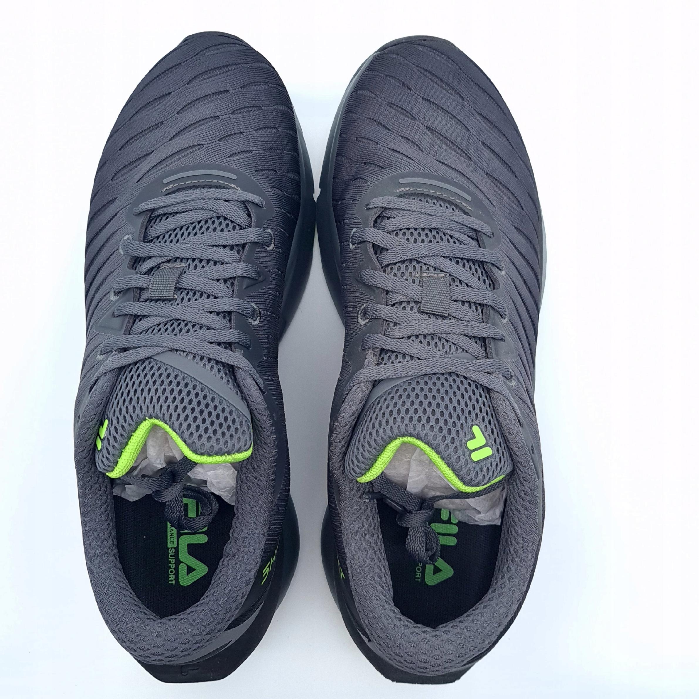 Buty Fila Shocket Run EM Sportowe Szaro Czarne 41