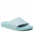 ADIDAS ADILETTE KLAPKI NIEBIESKIE W PASKI WSUWANE BASENOWE