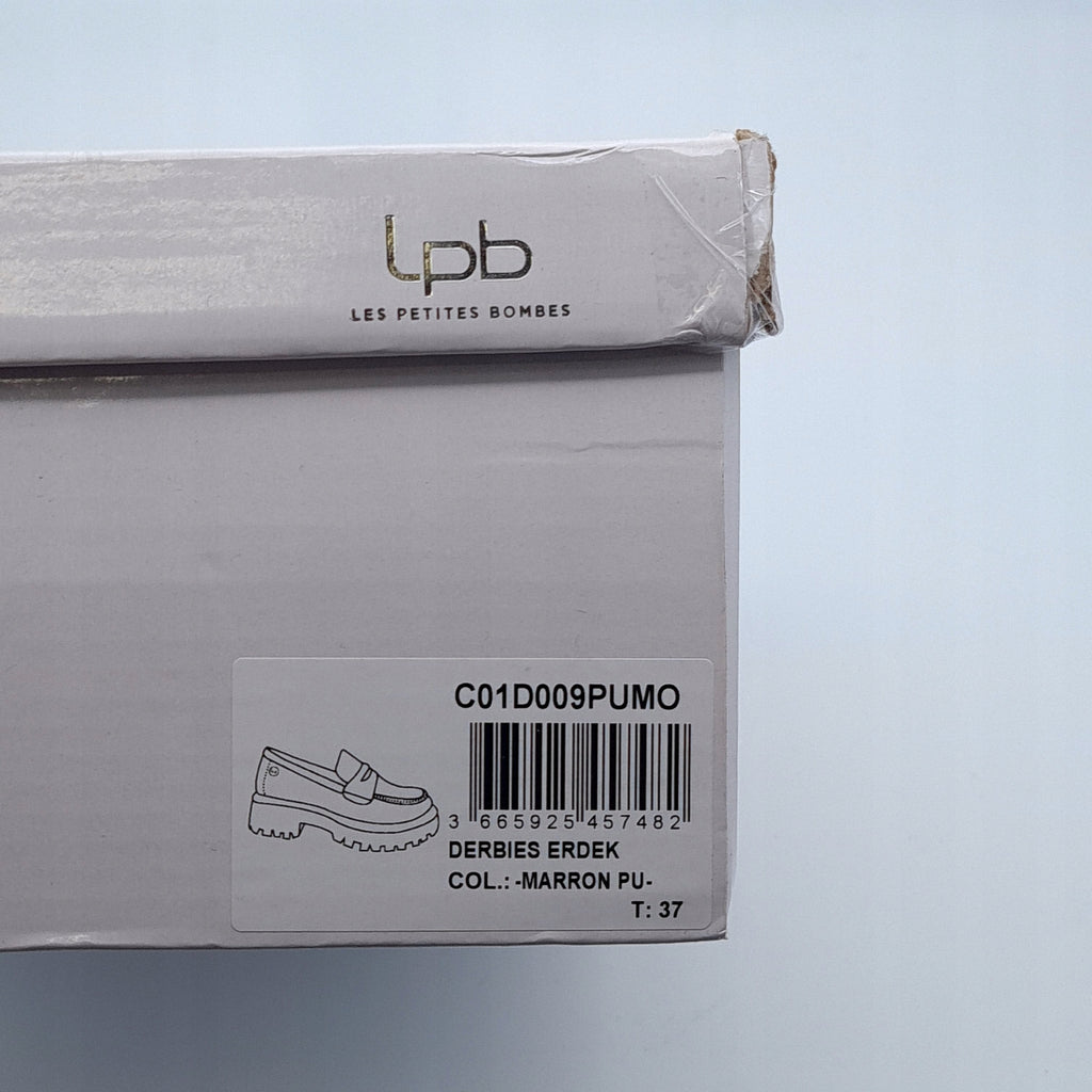 Półbuty Derby LPB Erdek 37 Brązowe Loafers Outlet