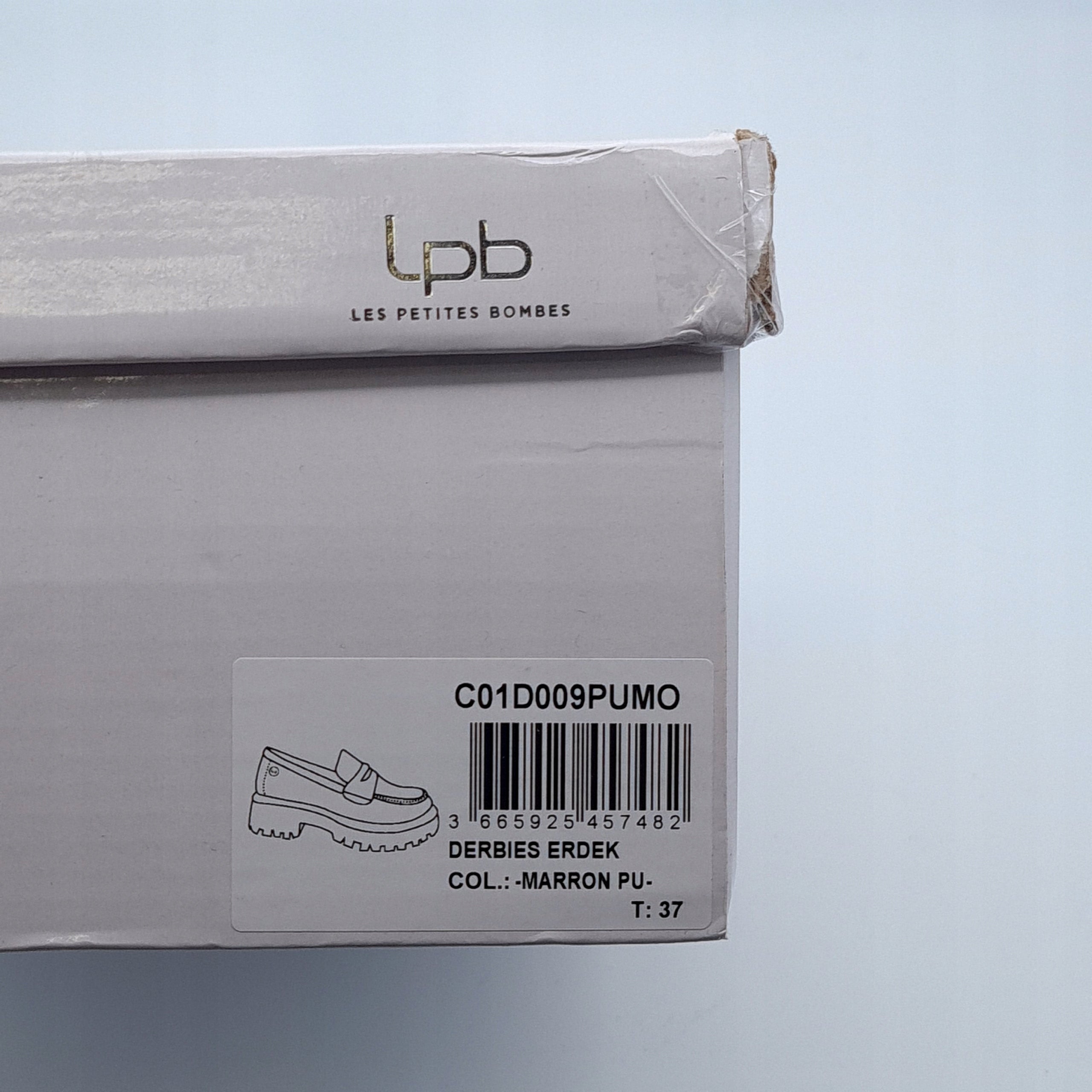 Półbuty Derby LPB Erdek 37 Brązowe Loafers Outlet