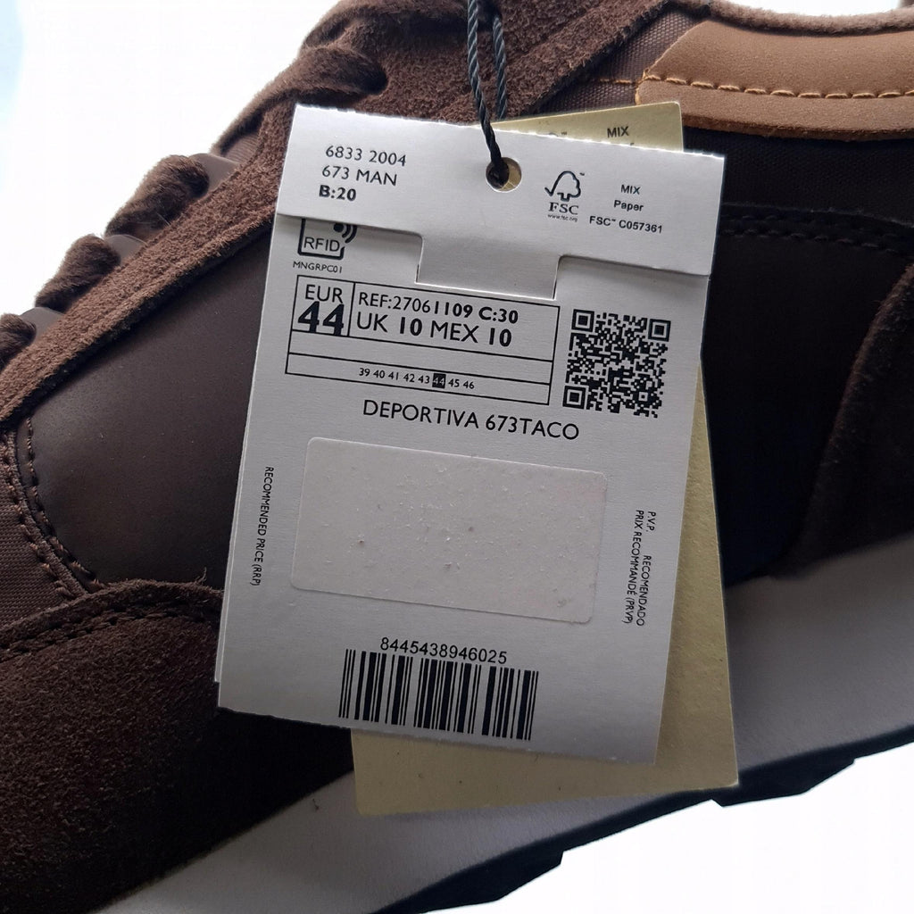 Buty Mango Man Sneakersy Sportowe Brązowe 44 Outlet