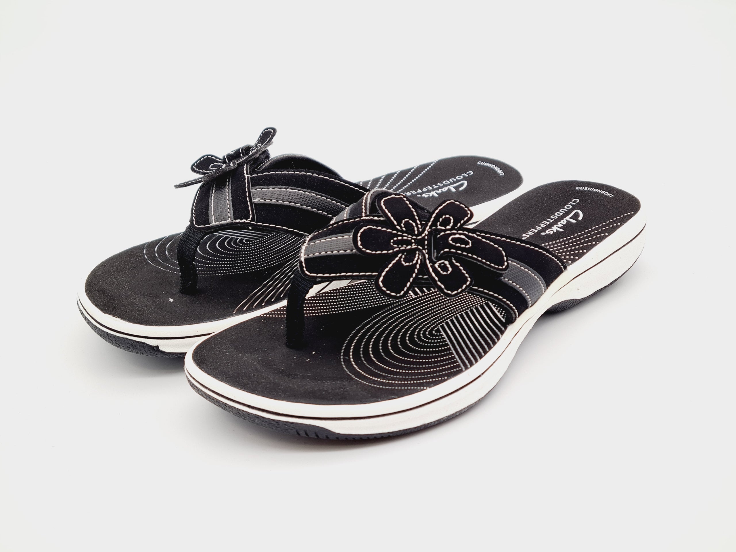 Japonki Clarks Brinkley Flora Czarne Rozm 40