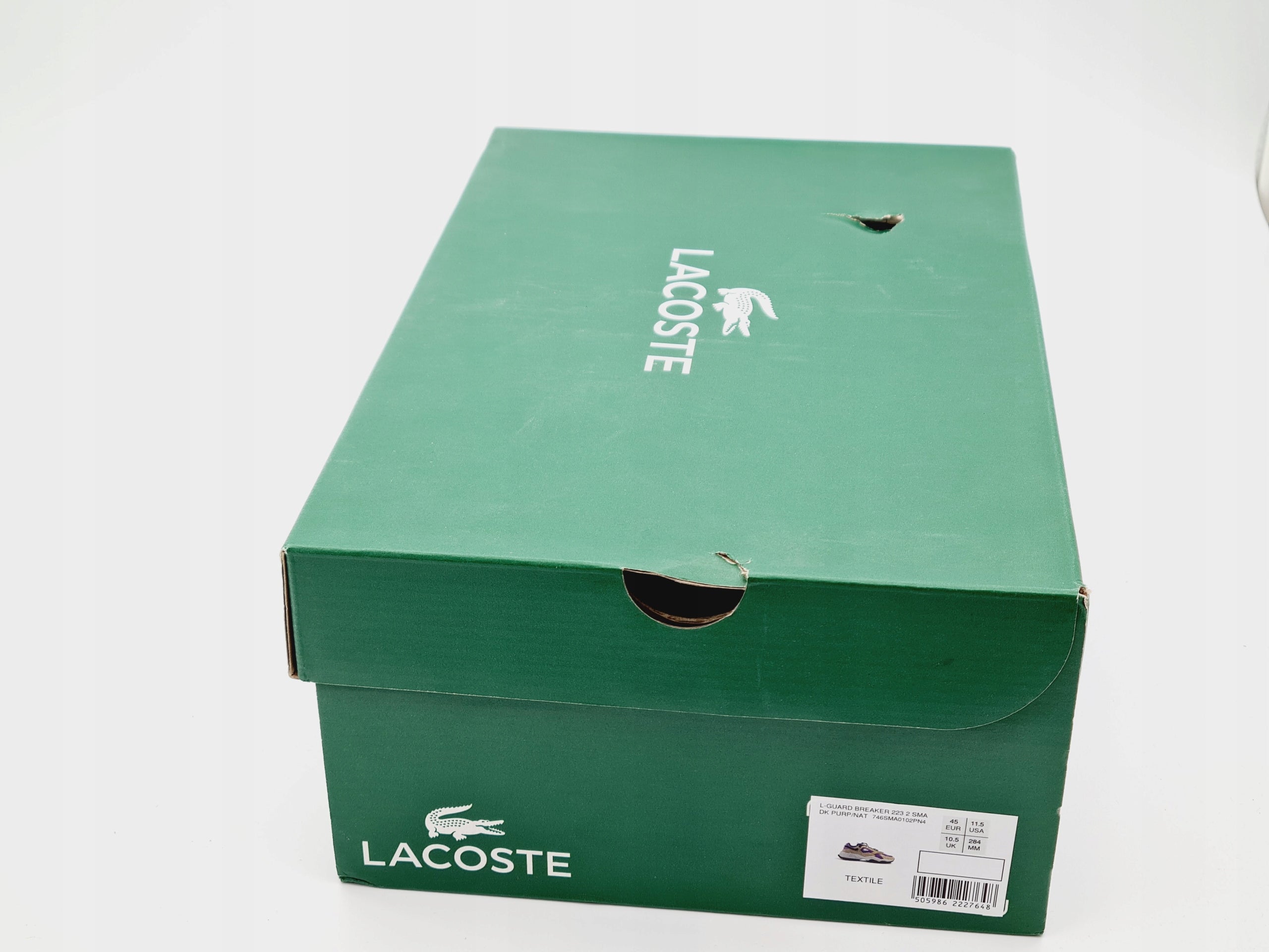 Sneakersy LACOSTE L-Guard Breaker Fioletowe 45
