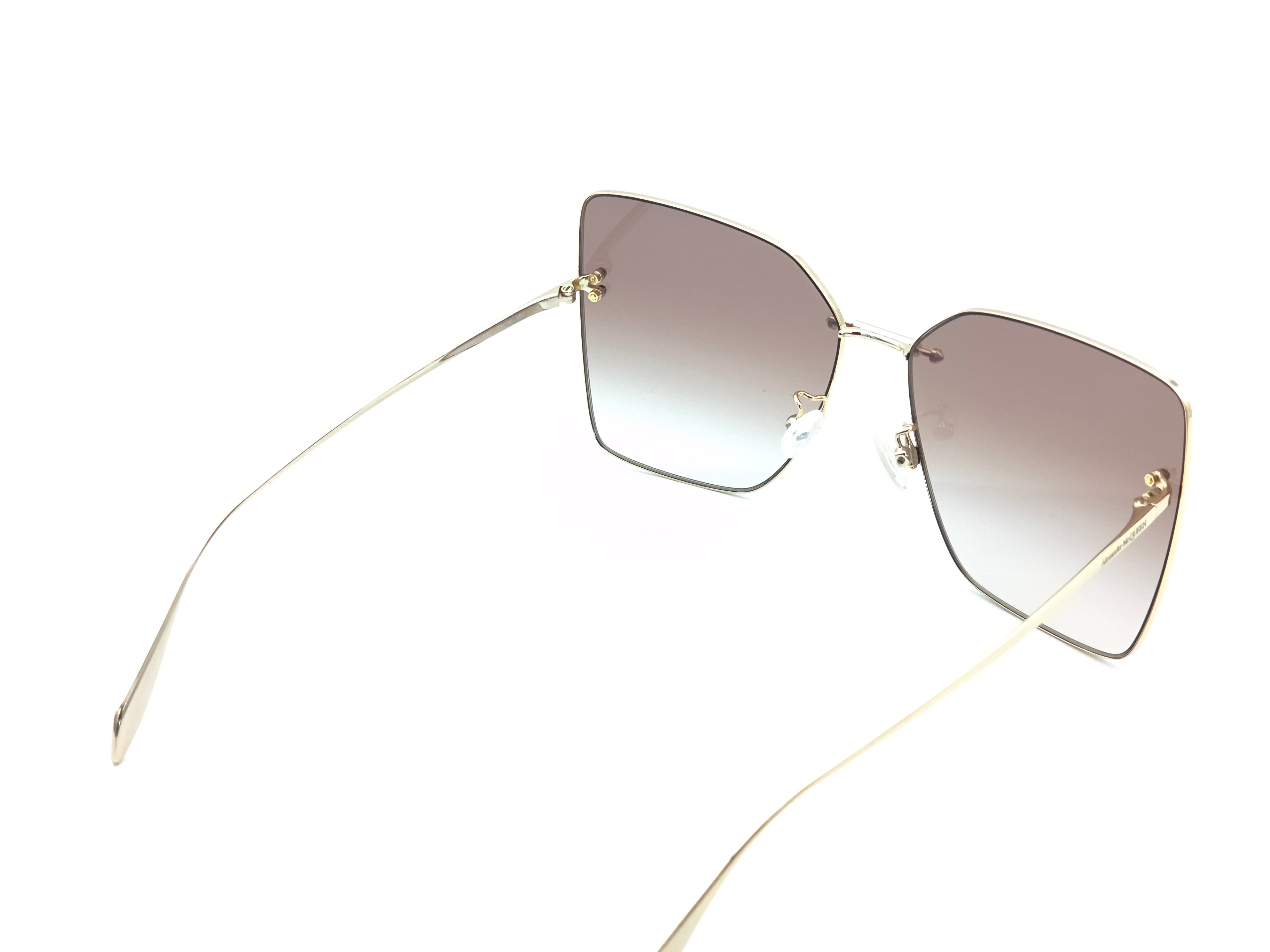 Okulary przeciwsłoneczne Alexander McQUEEN AM0342S  002 zarysowane