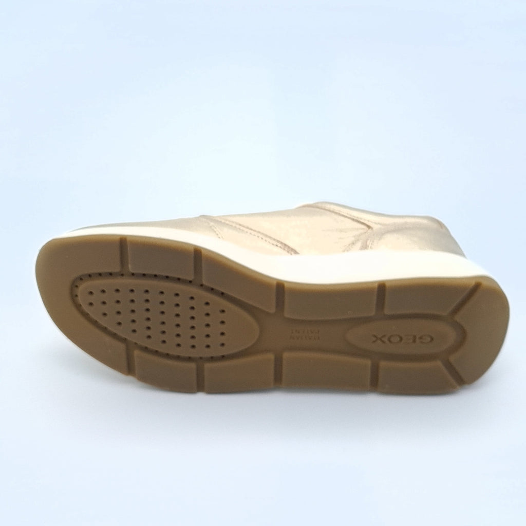 Geox D Cristael E Damskie Sneakersy Złote Skóra 39
