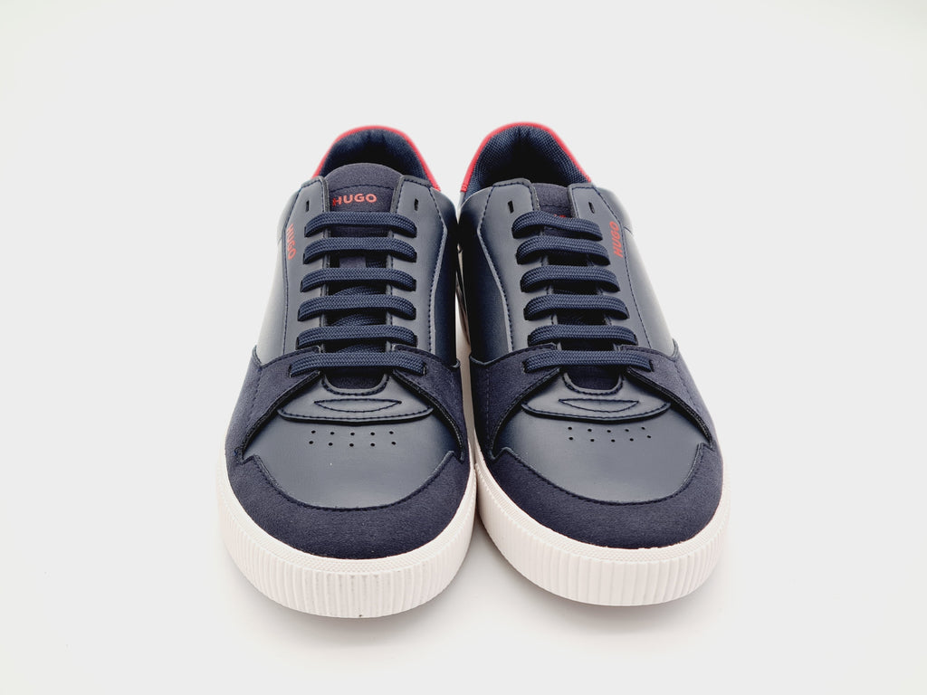 Sneakersy HUGO Zero Tenn FL Skórzane Dark Blue r. 40