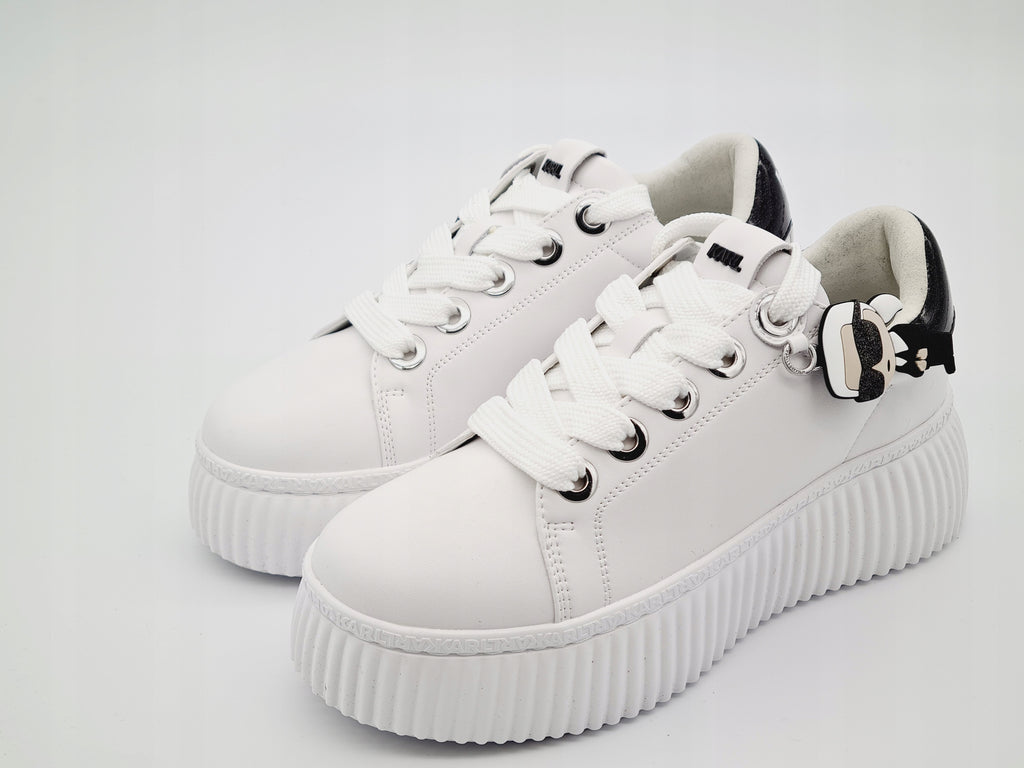 Karl Lagerfeld Kreeper Ikon Charm Sneakersy Białe 40