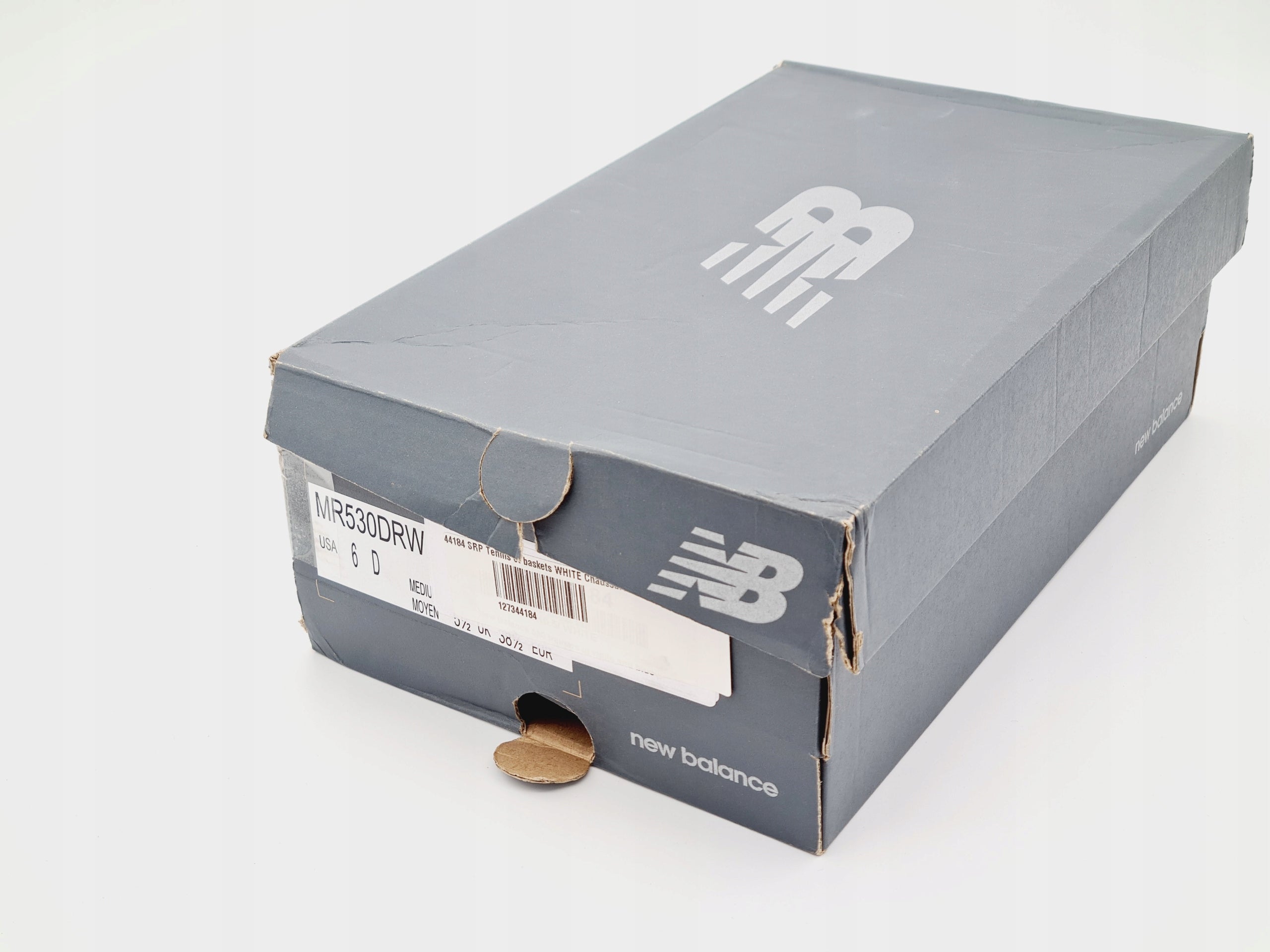 New Balance buty sportowe skóra ekologiczna szary rozmiar 38,5