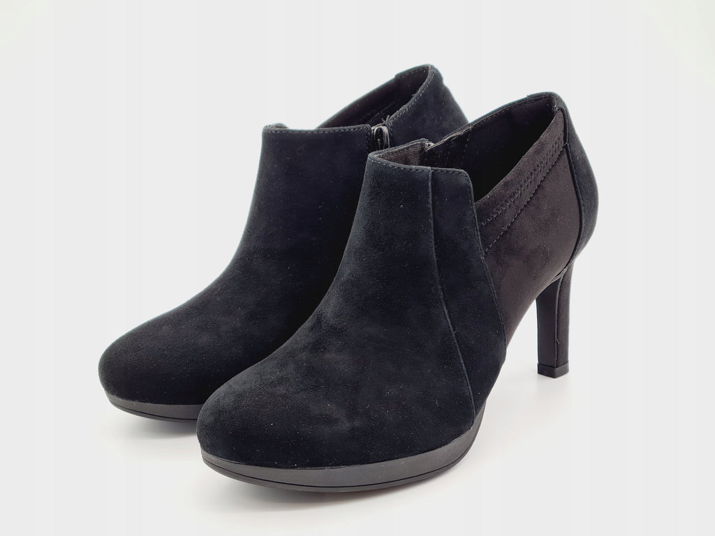 Botki Clarks Ambyr Hope Czarne Zamsz Rozm 38 Słupek
