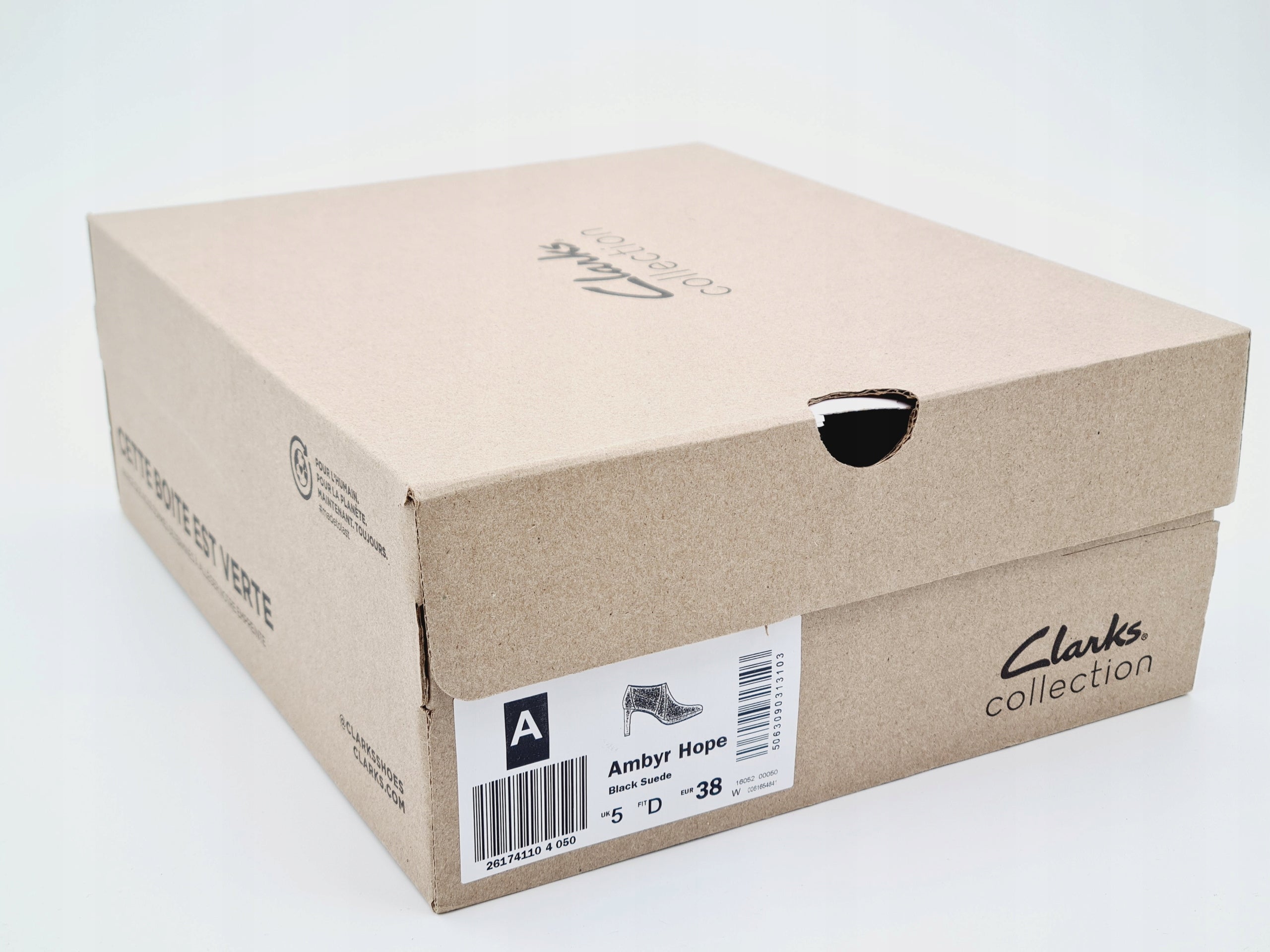Botki Clarks Ambyr Hope Czarne Zamsz Rozm 38 Słupek