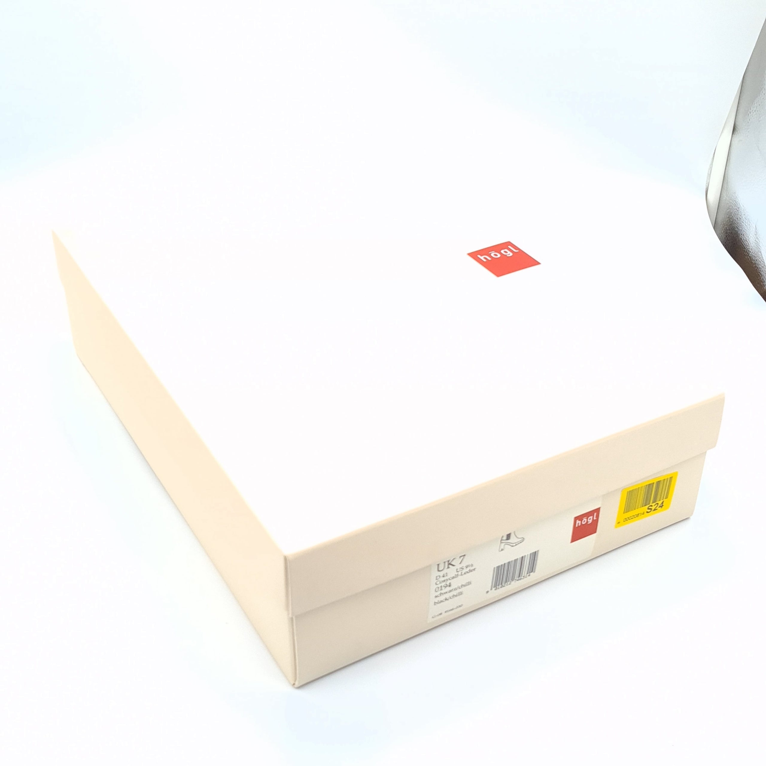 HÖGL Botki Skórzane Czarne Chilli 41 (UK 7) Platforma