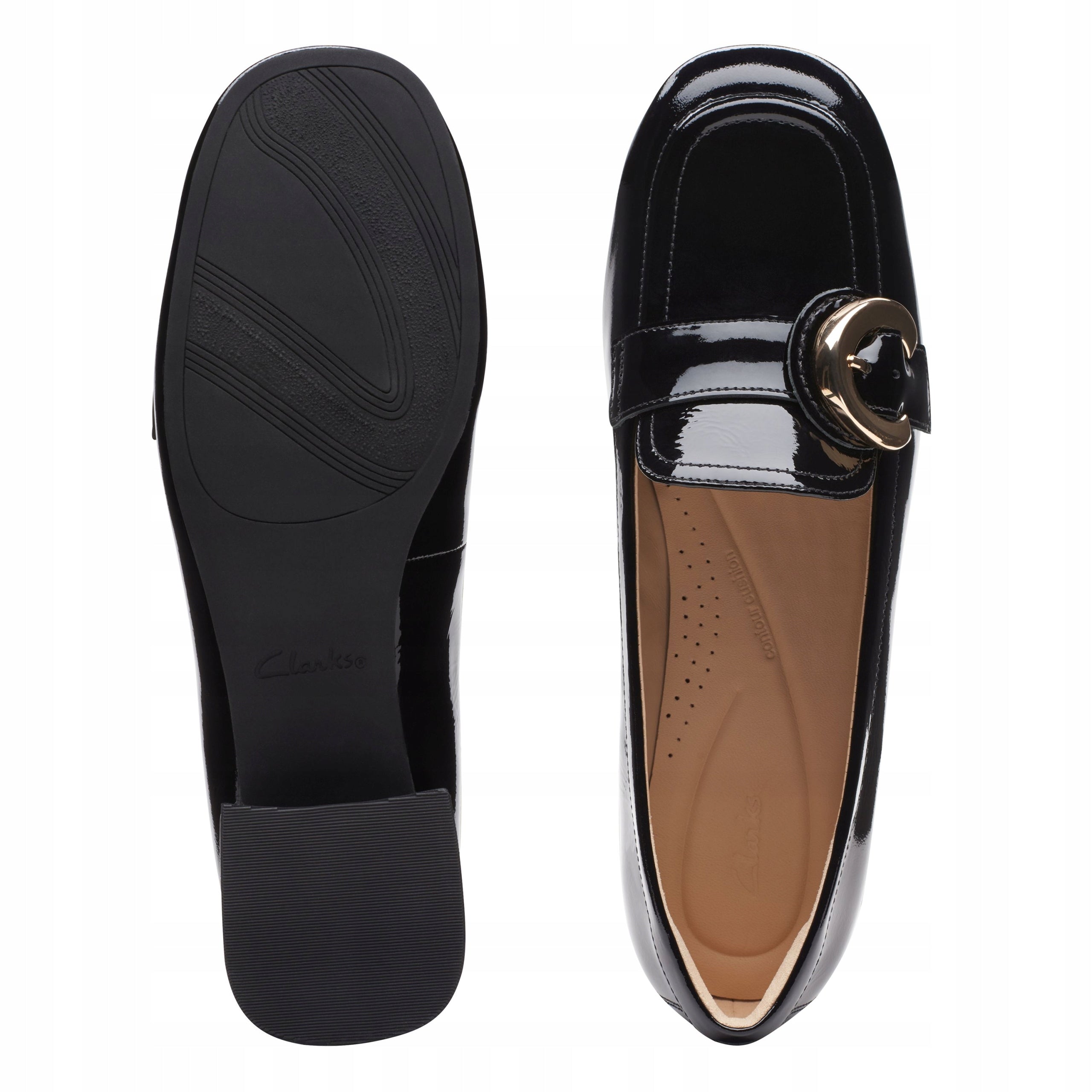 Buty damskie Clarks Daiss 30 Trim 261747164 skórzane czarne 35.5