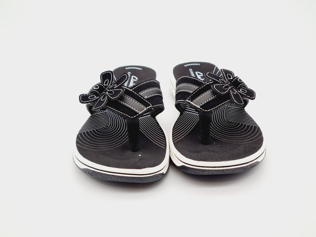 Japonki Clarks Brinkley Flora Czarne Rozm 40