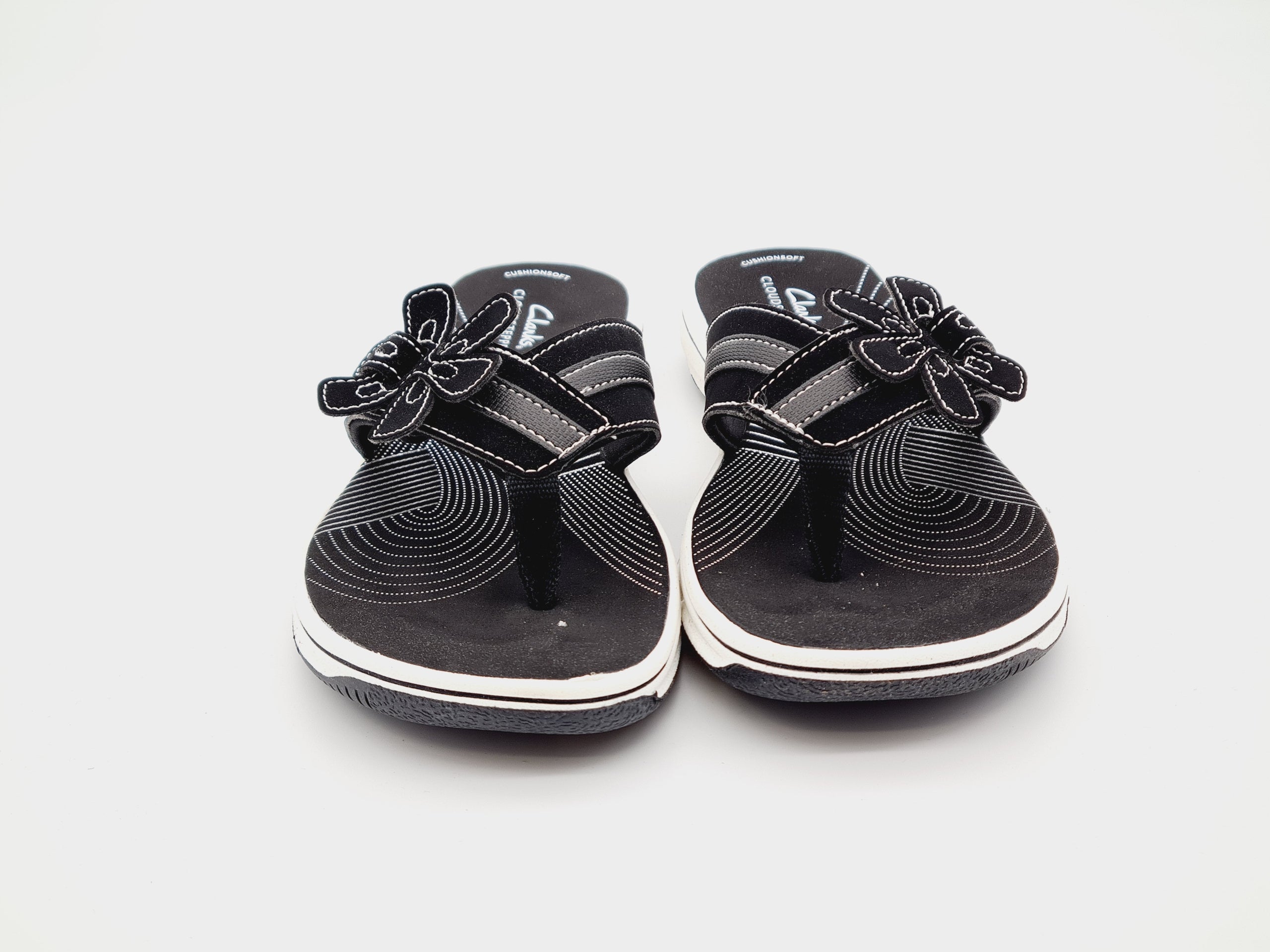 Japonki Clarks Brinkley Flora Czarne Rozm 40