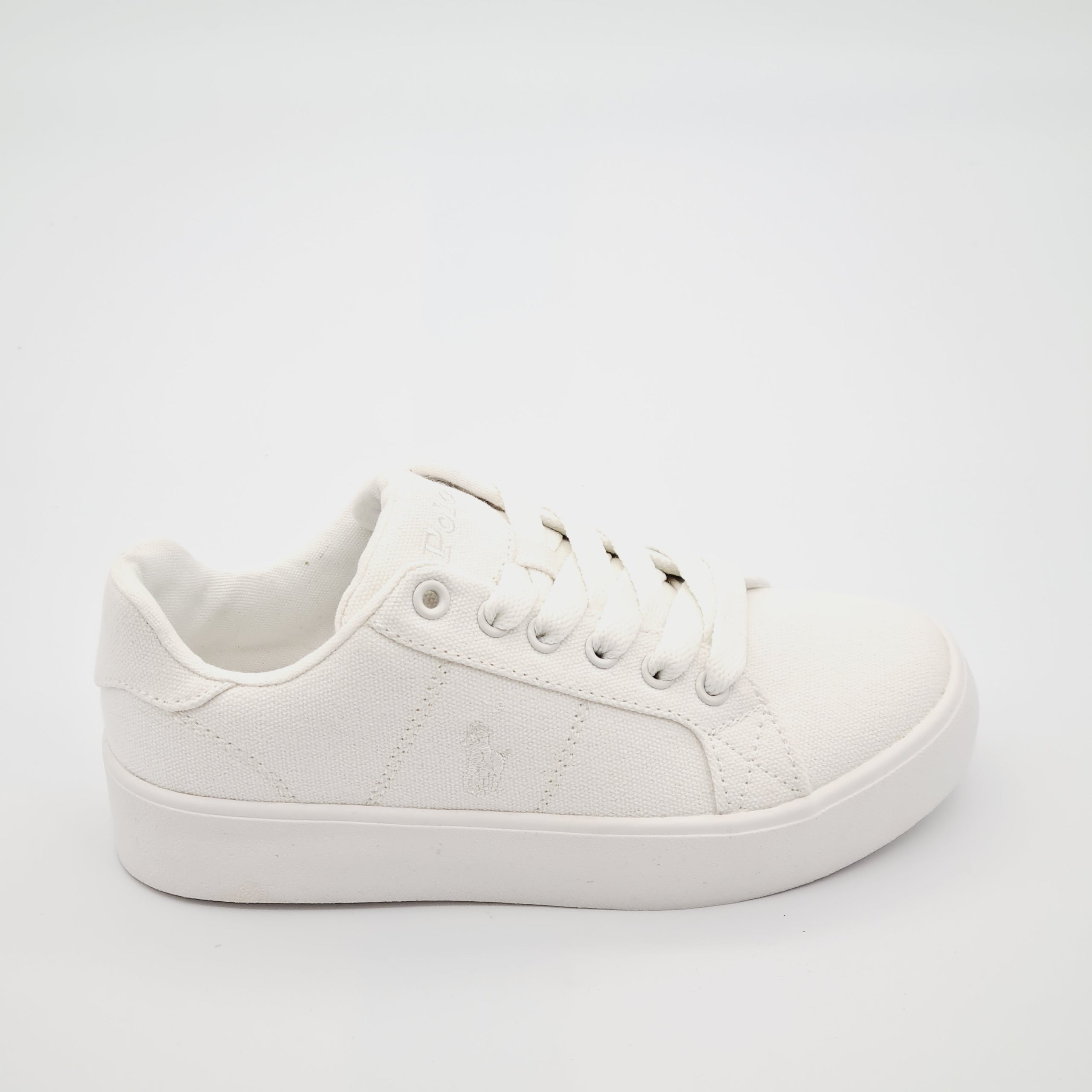 POLO RALPH LAUREN LTT PLATFORM Trampki Dziecięce Białe Kremowe 31