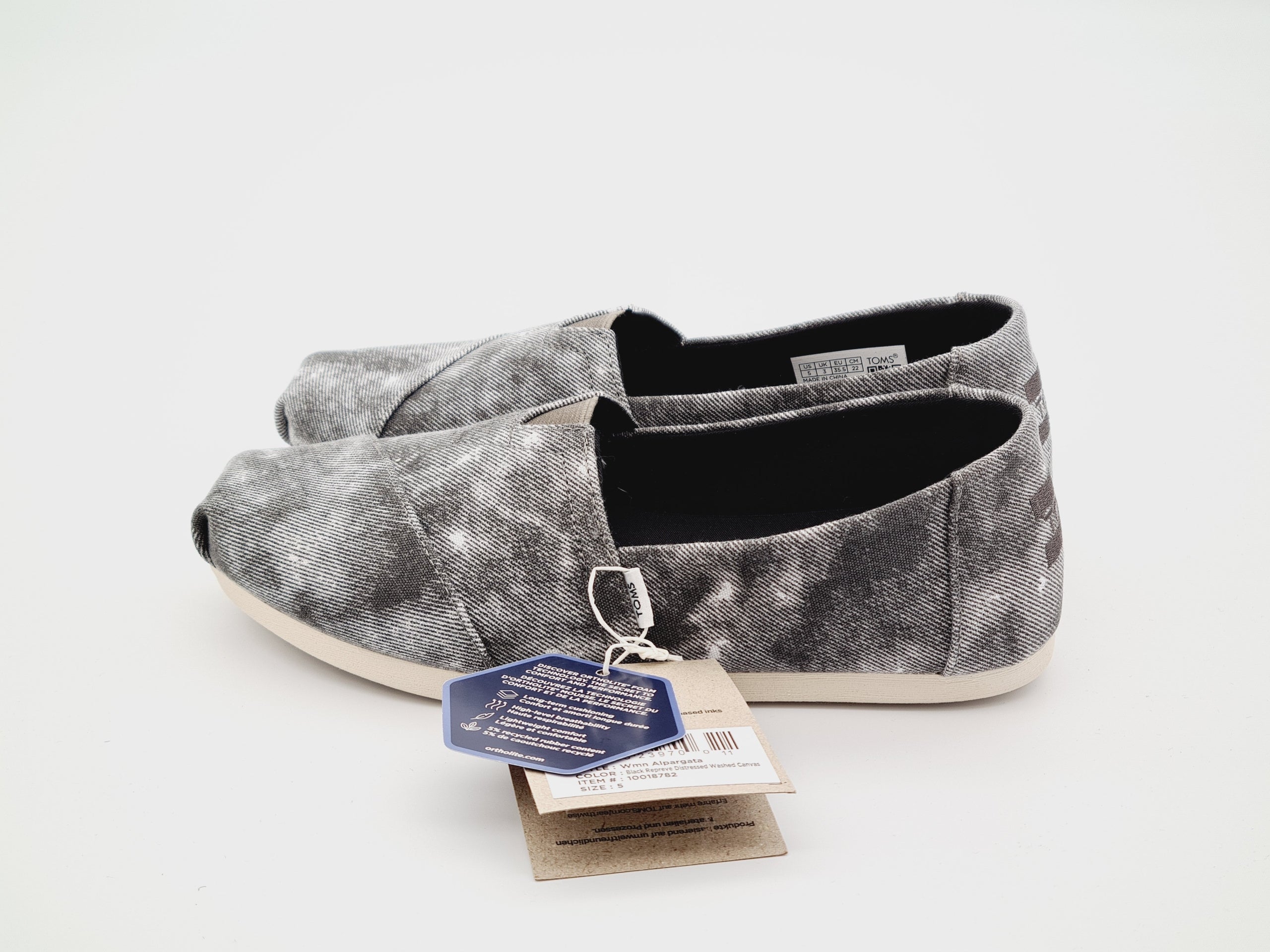 Buty TOMS Alpargata Black Repreve Canvas r. 35,5