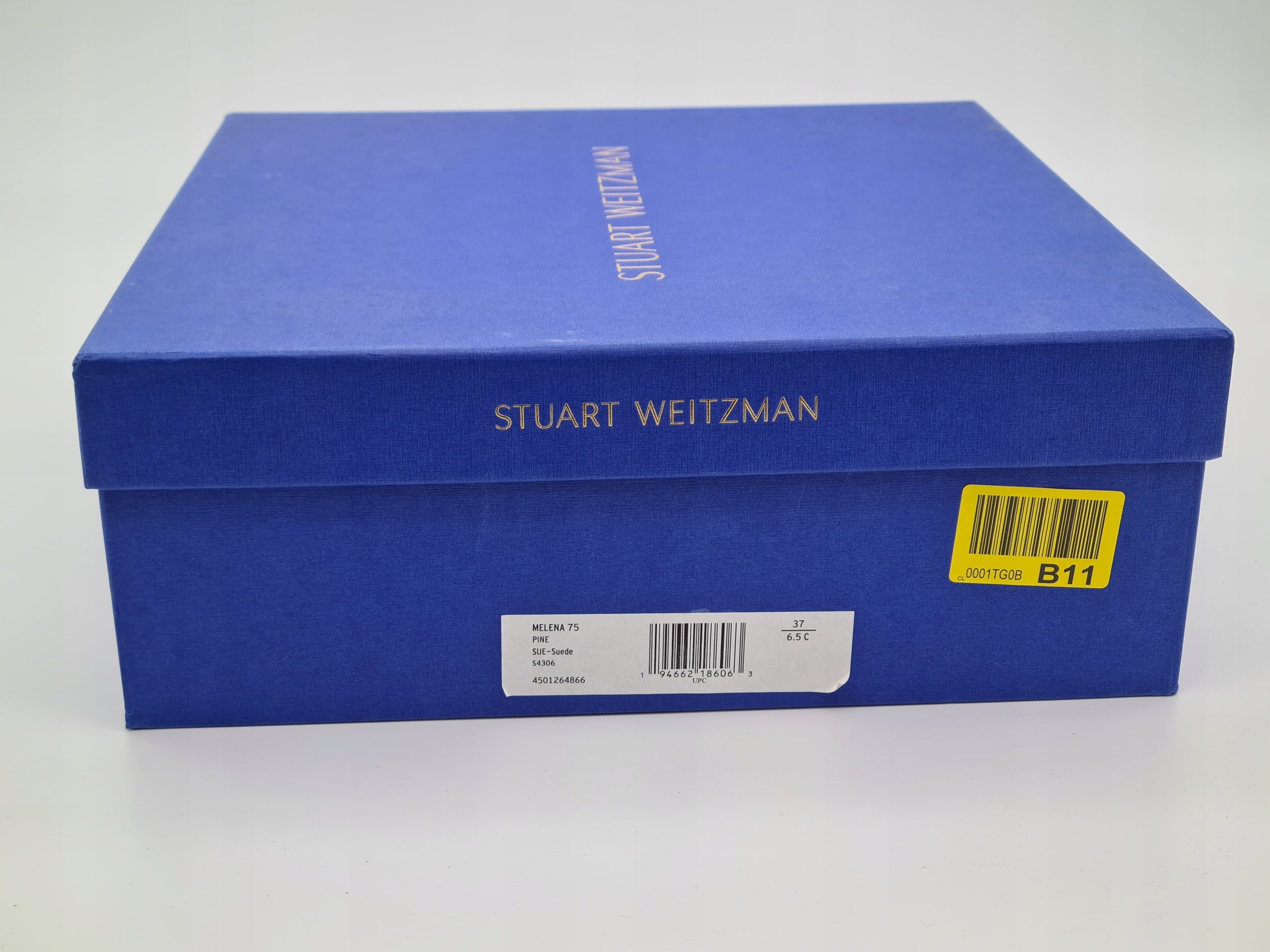 Botki STUART WEITZMAN Melena 75 Zielone Zamsz r.37