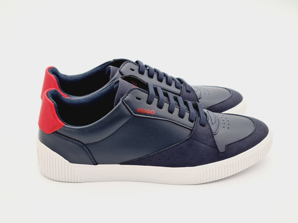 Sneakersy HUGO Zero Tenn FL Skórzane Dark Blue r. 40