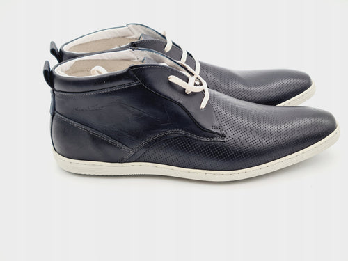 Buty Skórzane VAN LIER Casual Czarne r. 45 Skóra