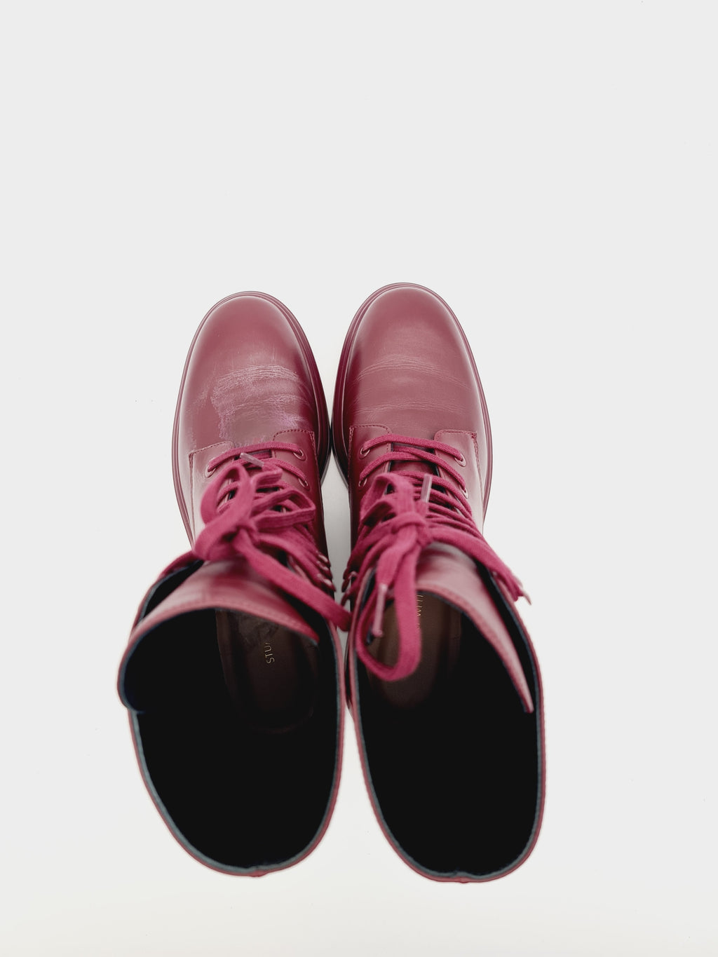 STUART WEITZMAN MCKENZEE Skóra Cranberry 36 DEFEKT