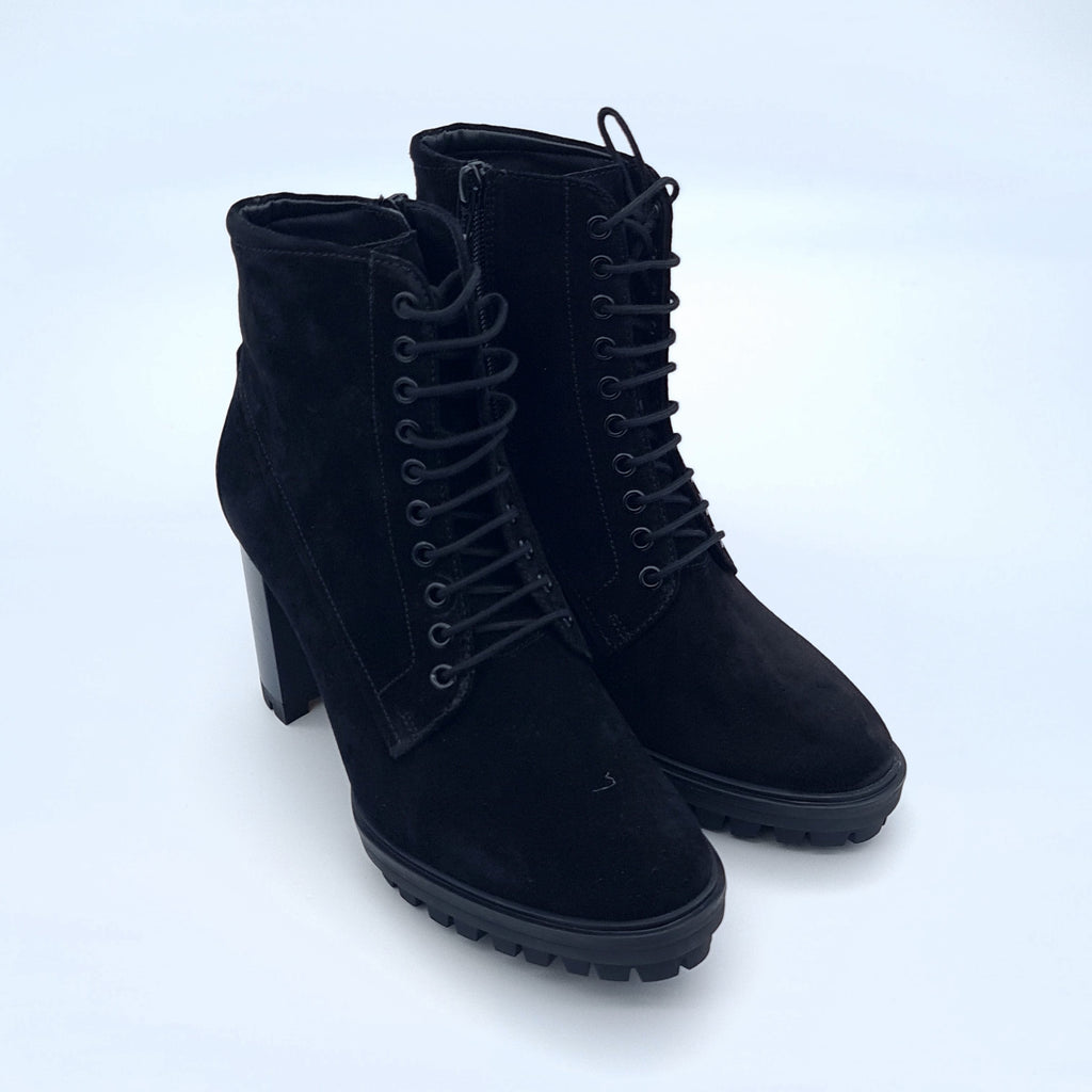 Botki Damskie Högl Casualvelour Czarny 38 Zamsz