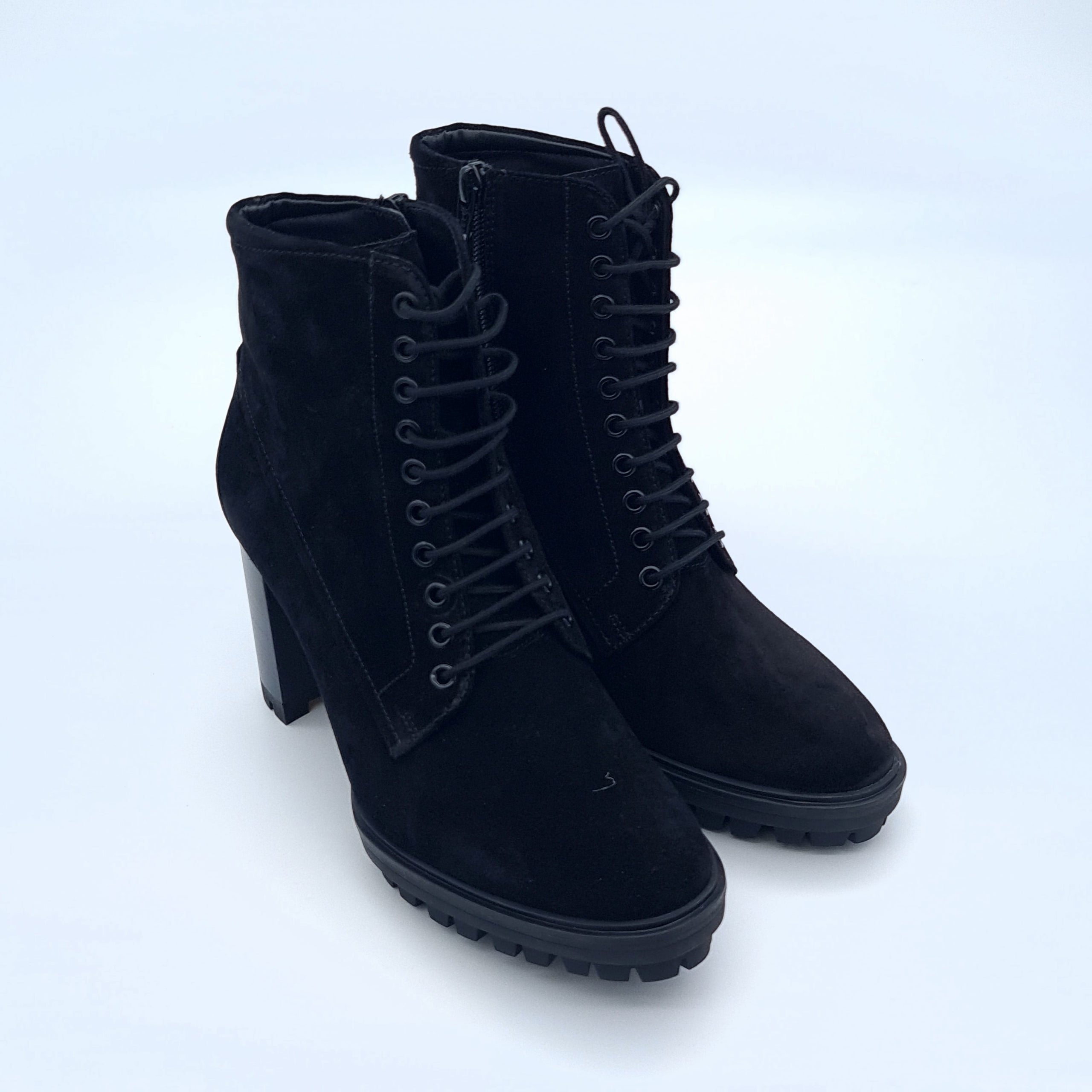 Botki Damskie Högl Casualvelour Czarny 38 Zamsz