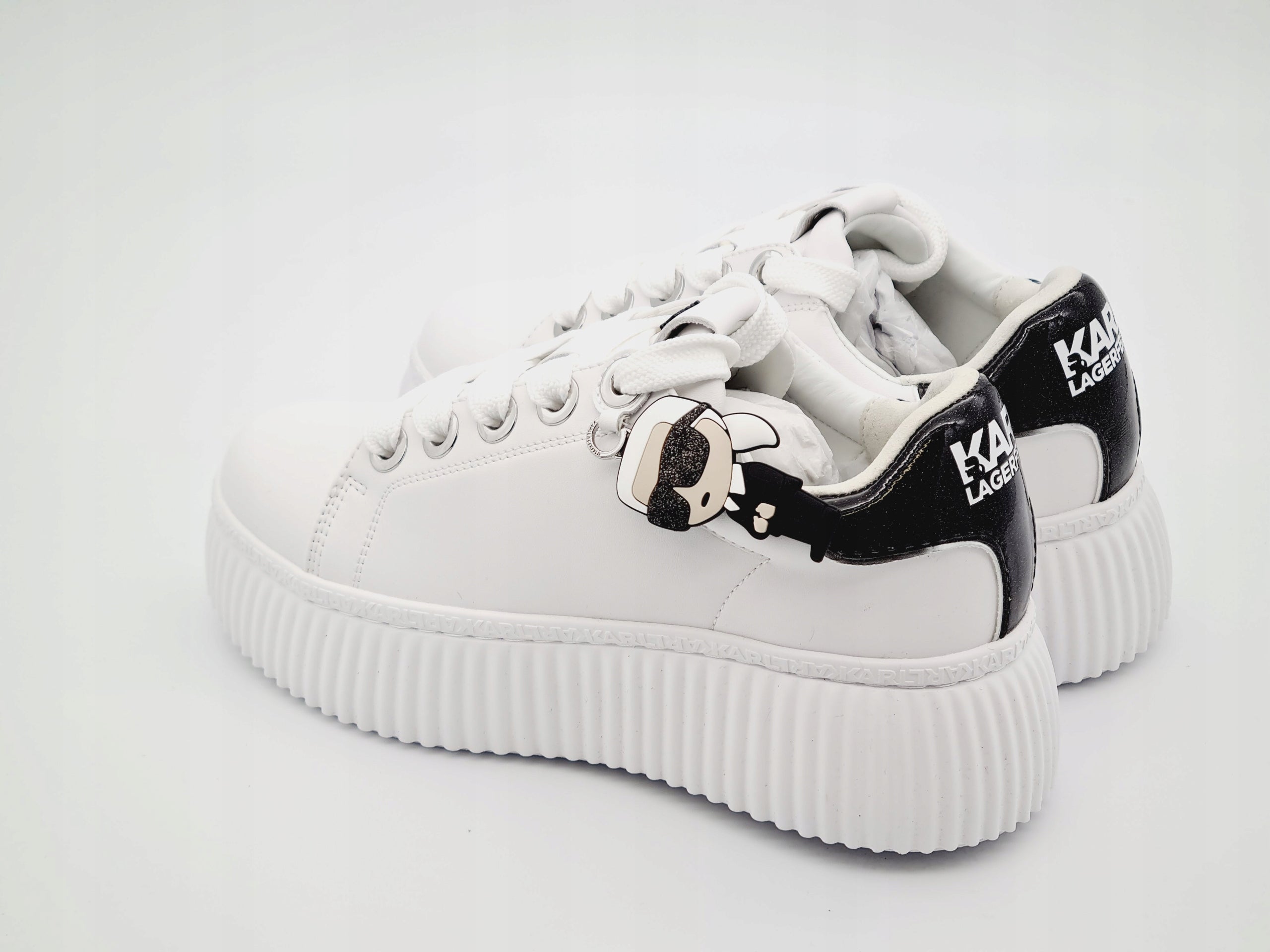 Karl Lagerfeld Kreeper Ikon Charm Sneakersy Białe 40