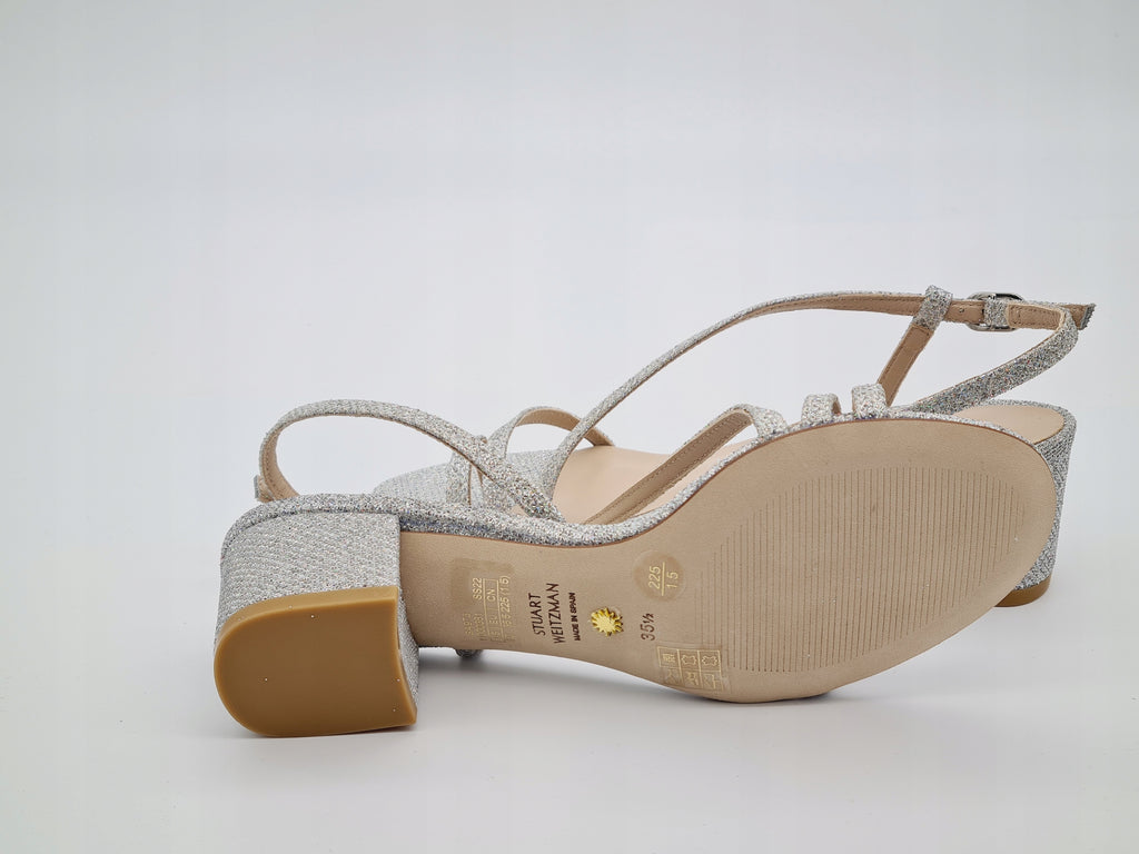 Sandały STUART WEITZMAN Soiree Sleek 50 r 35.5 Crystal