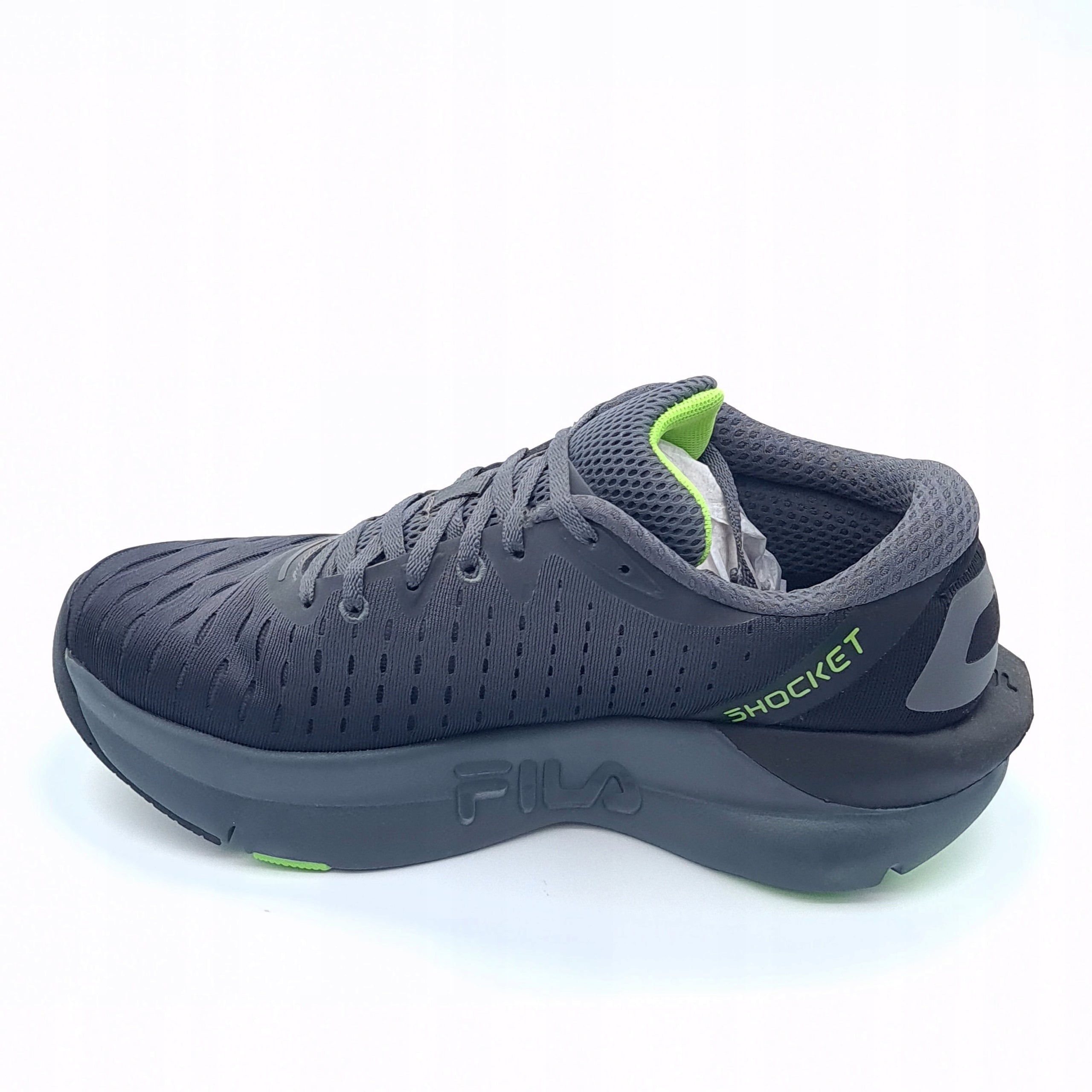 Buty Fila Shocket Run EM Sportowe Szaro Czarne 41