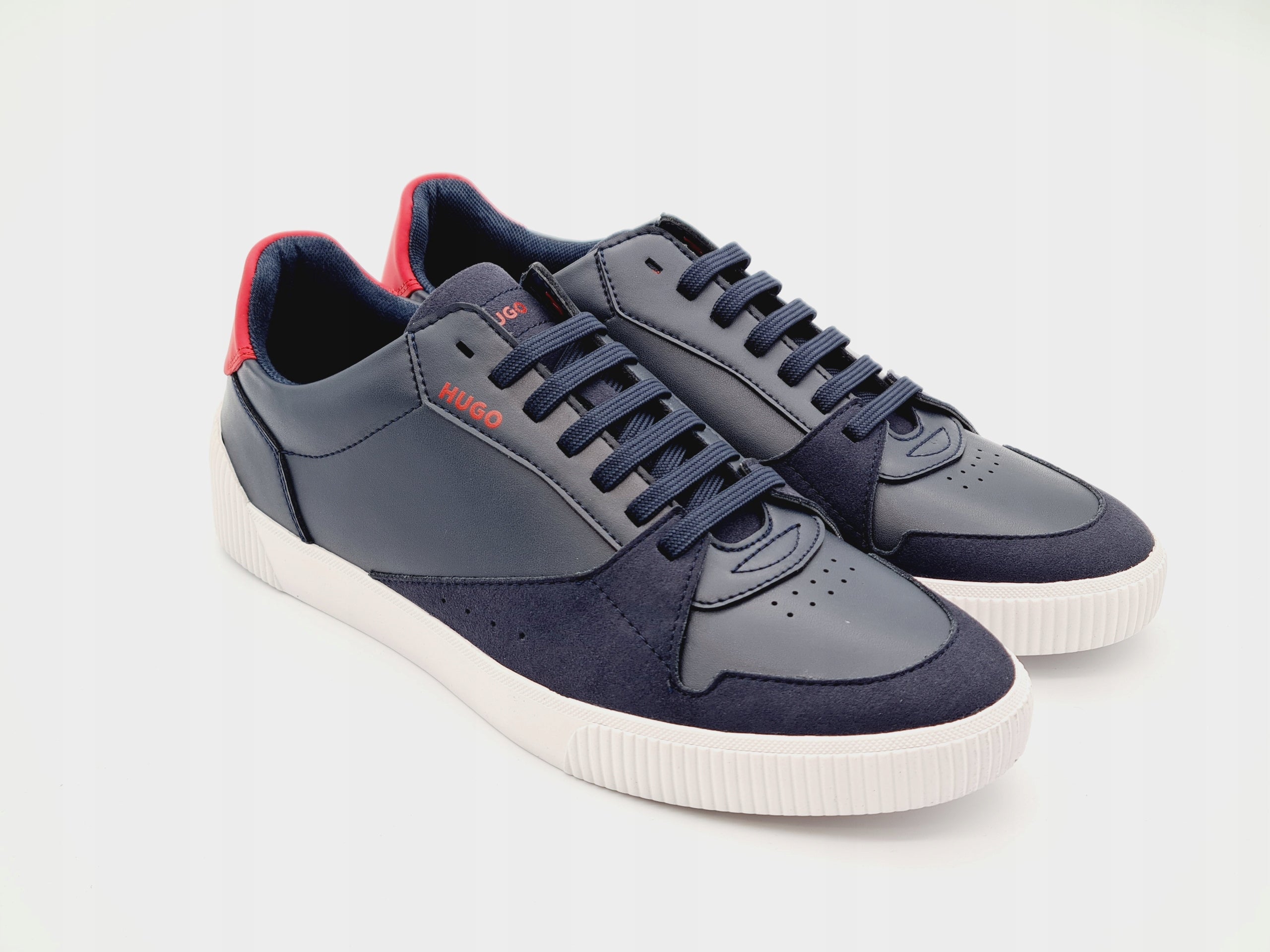 Sneakersy HUGO Zero Tenn FL Skórzane Dark Blue r. 40