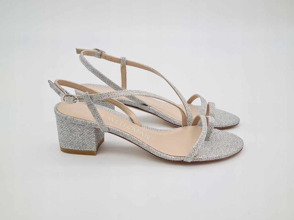 Sandały STUART WEITZMAN Soiree Sleek 50 r 35.5 Crystal
