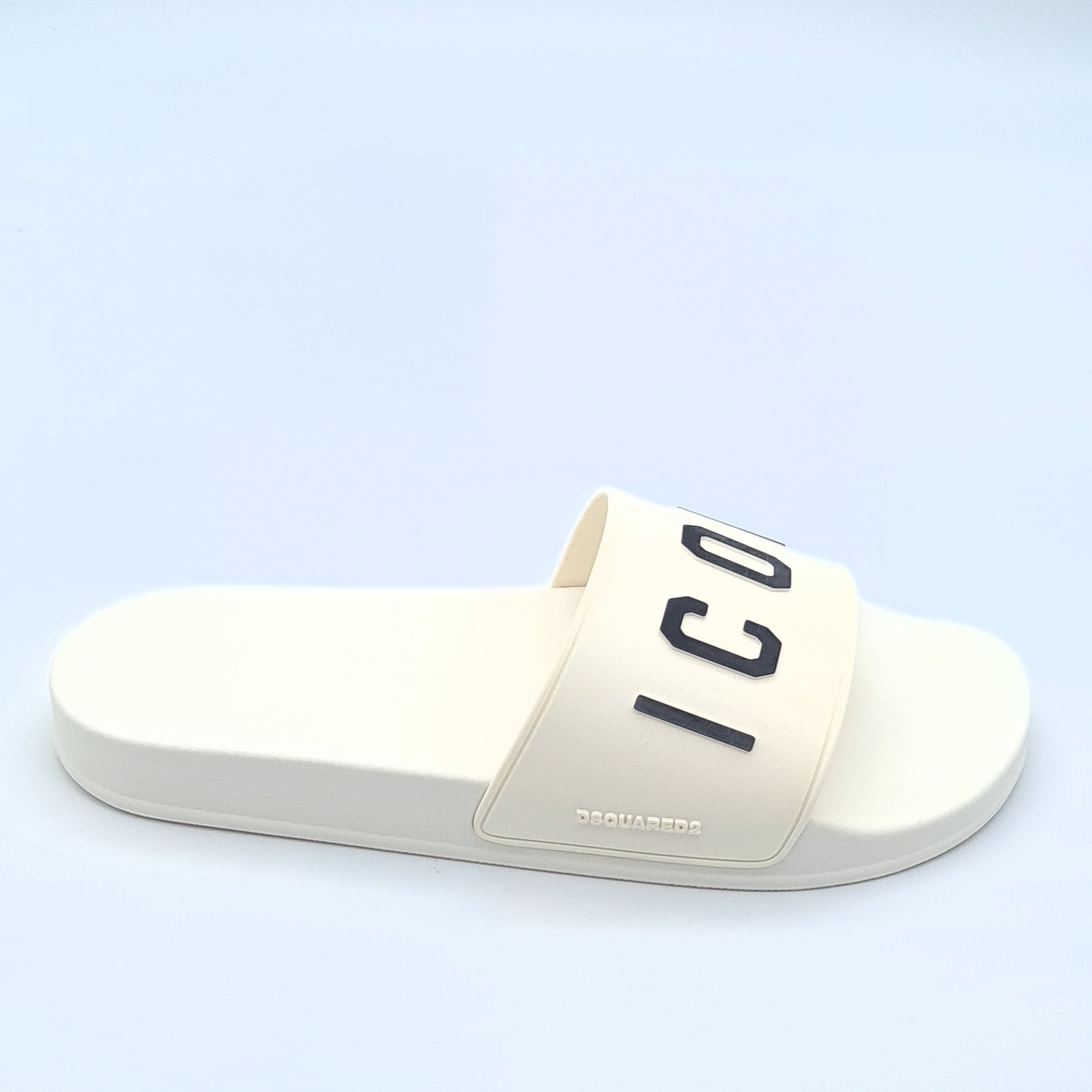 Klapki Dsquared2 Icon Męskie Białe 44