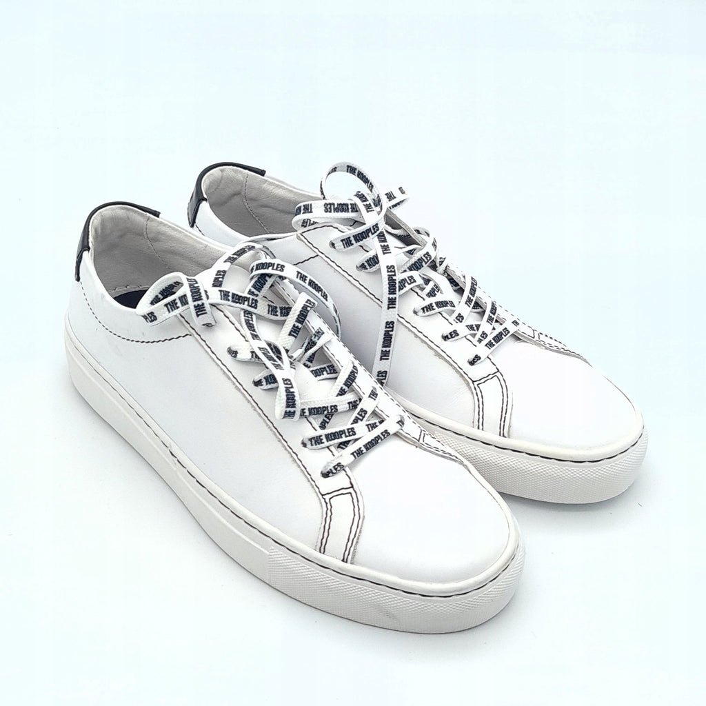The Kooples Skórzane Sneakersy Damskie Białe 38 Outlet