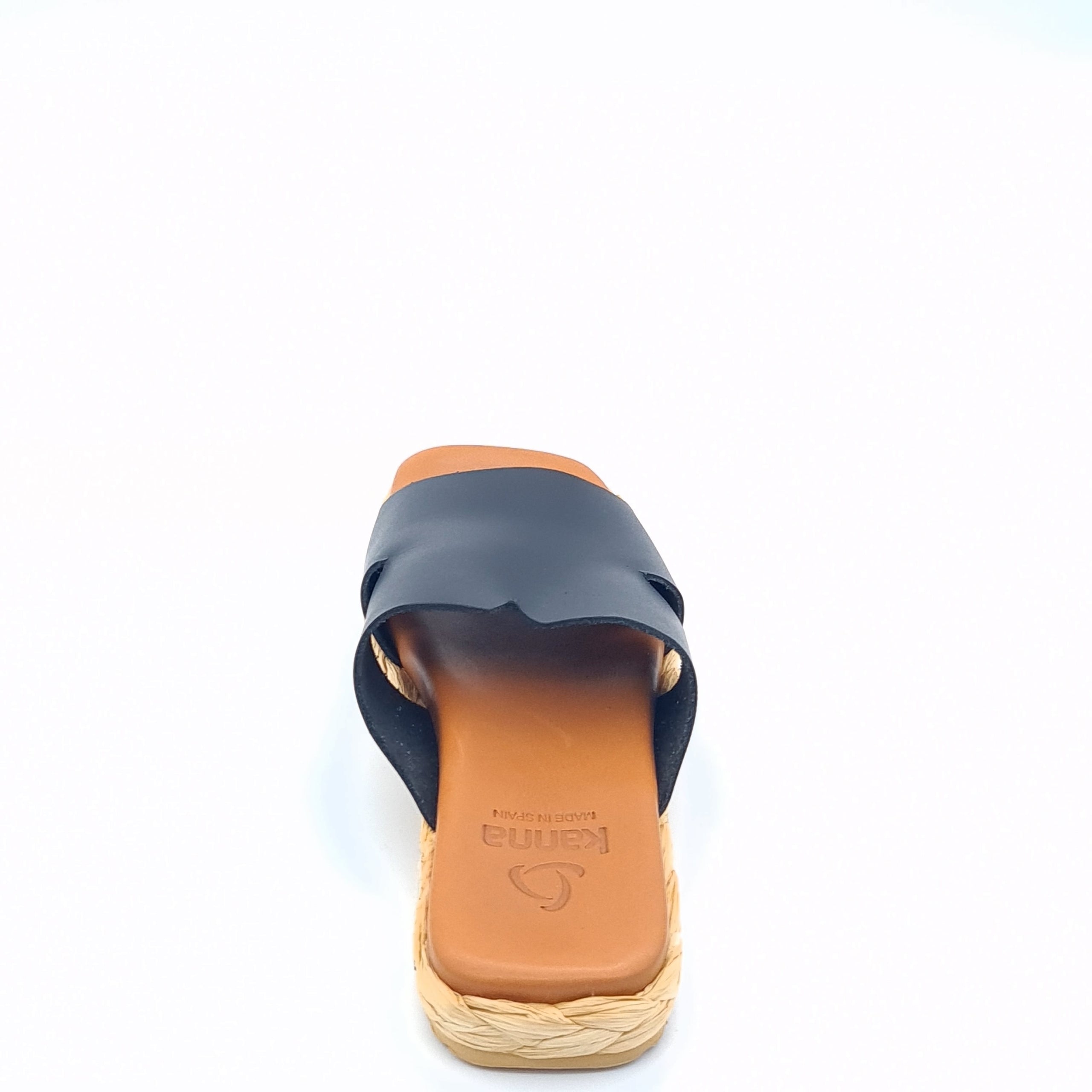 Klapki Damskie Kanna Vaqueta Black 38 Skóra Premium
