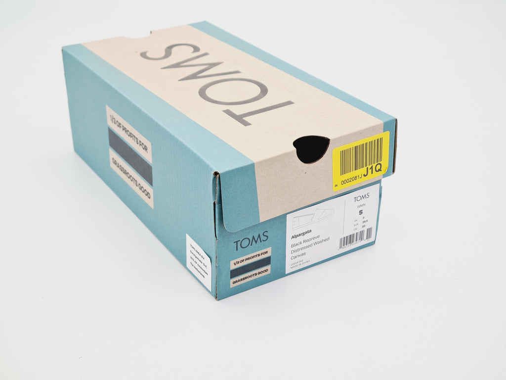 Buty TOMS Alpargata Black Repreve Canvas r. 35,5