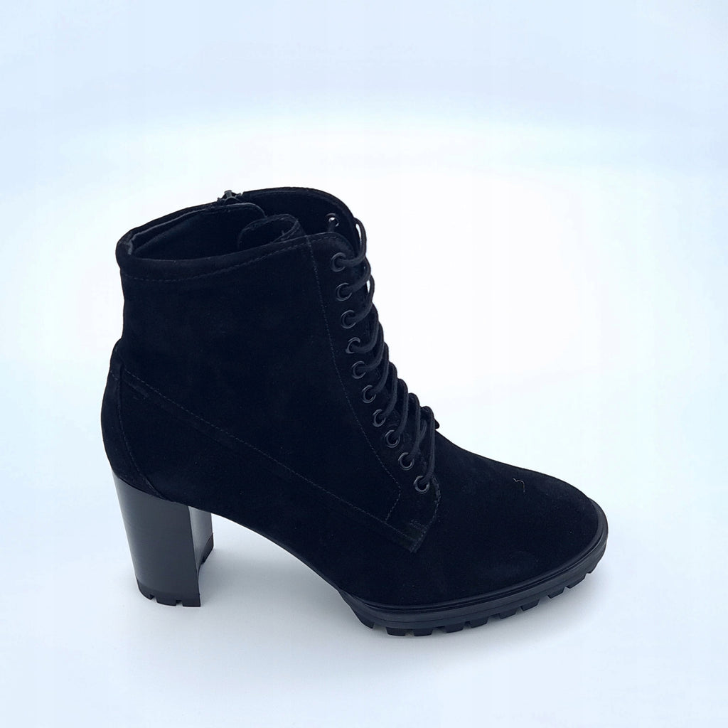 Botki Damskie Högl Casualvelour Czarny 38 Zamsz