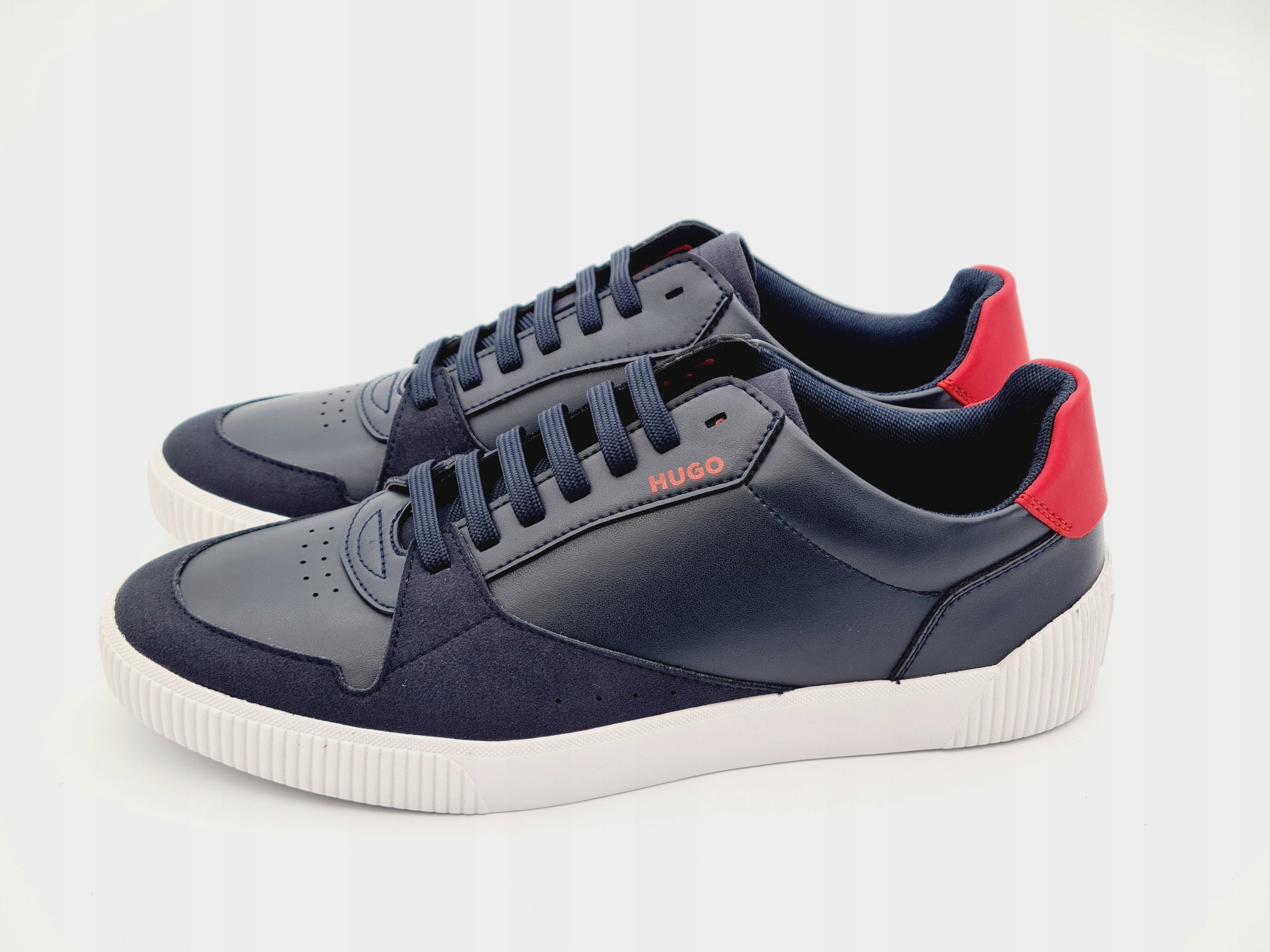 Sneakersy HUGO Zero Tenn FL Skórzane Dark Blue r. 40