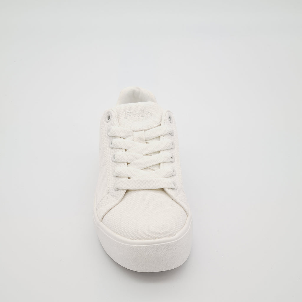 POLO RALPH LAUREN LTT PLATFORM Trampki Dziecięce Białe Kremowe 31