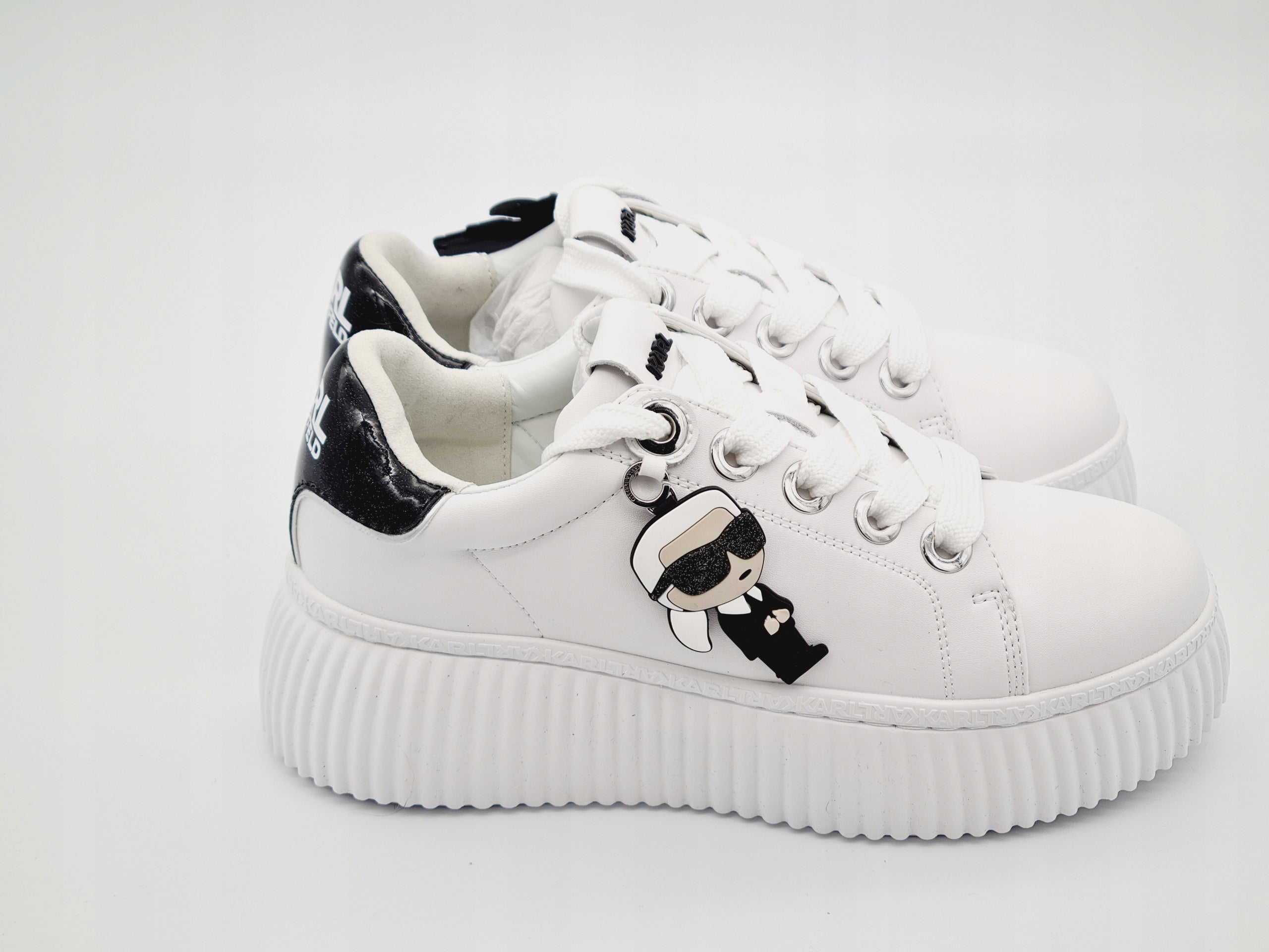 Karl Lagerfeld Kreeper Ikon Charm Sneakersy Białe 40