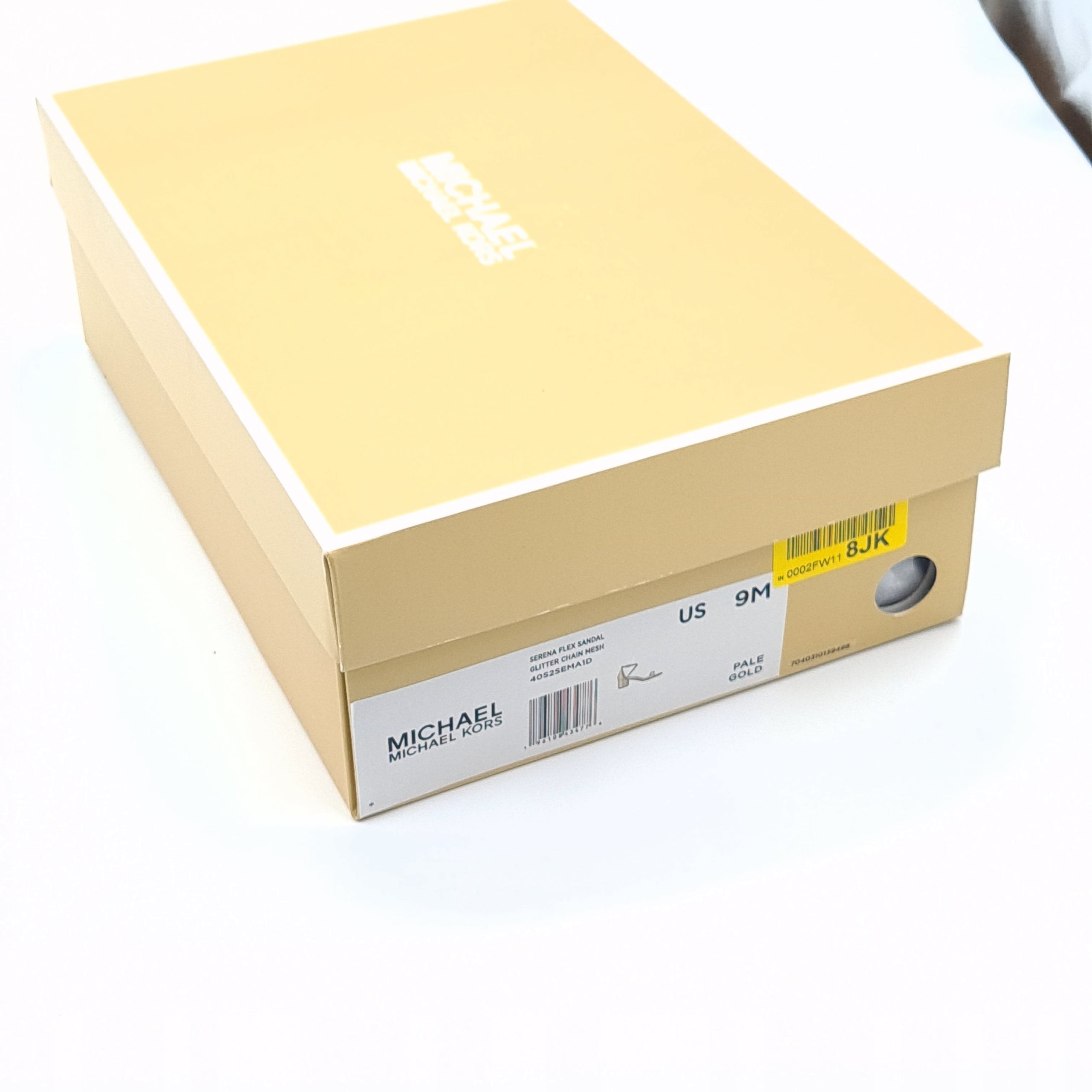MICHAEL KORS SERENA FLEX Sandały na Słupku Złote Pale Gold 39,5