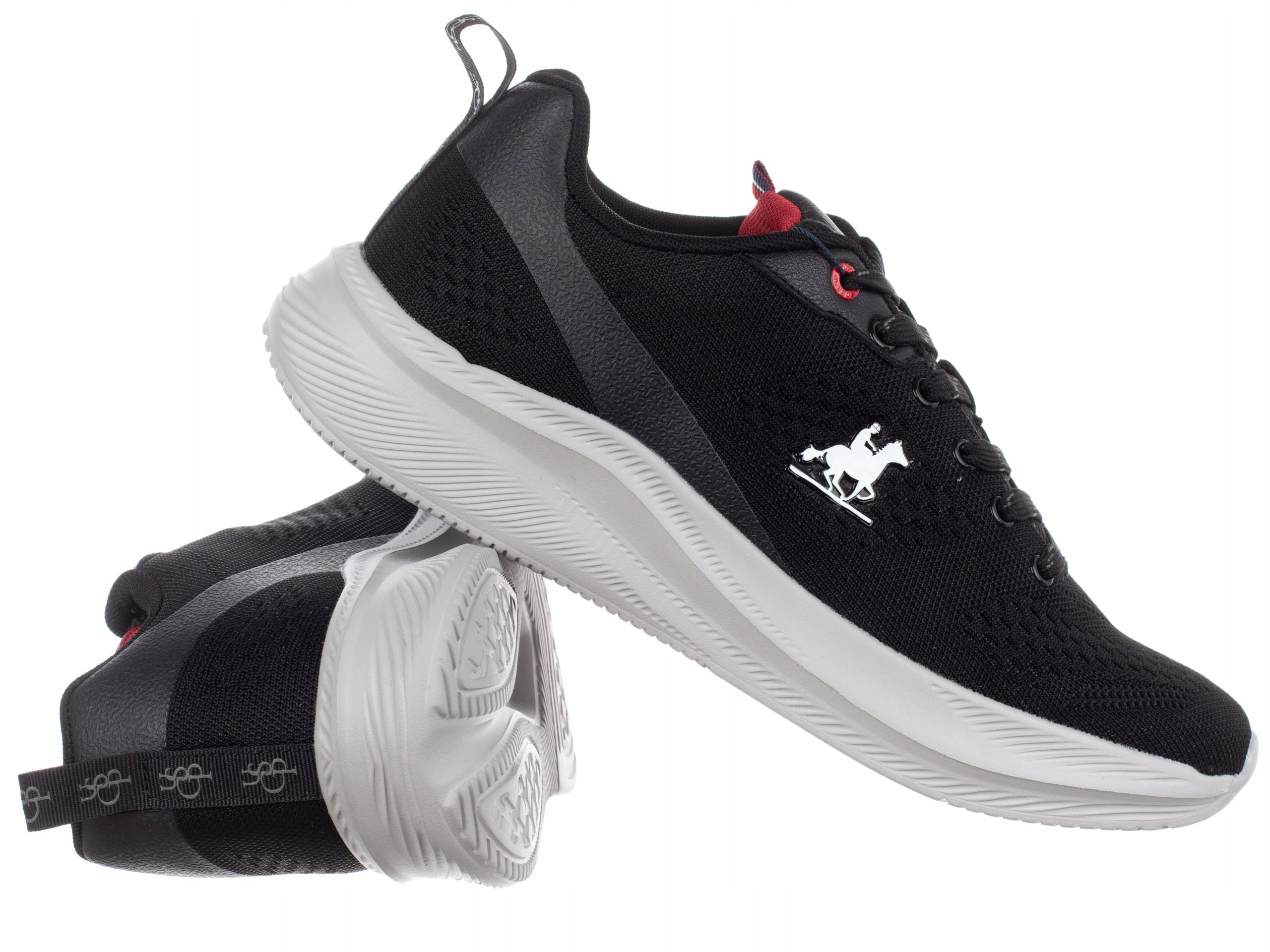 U.S. GRAND POLO BUTY MĘSKIE sportowe sneakersy niskie czarne wygodne modne