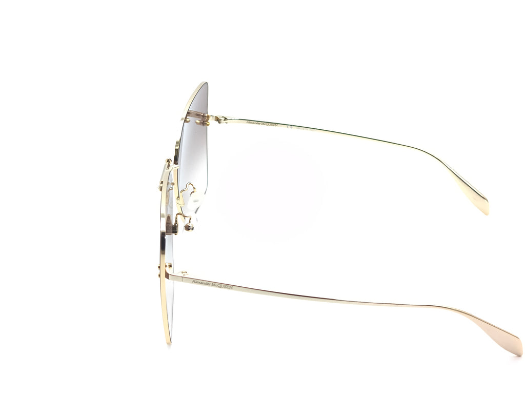 Okulary przeciwsłoneczne Alexander McQUEEN AM0342S  002 zarysowane
