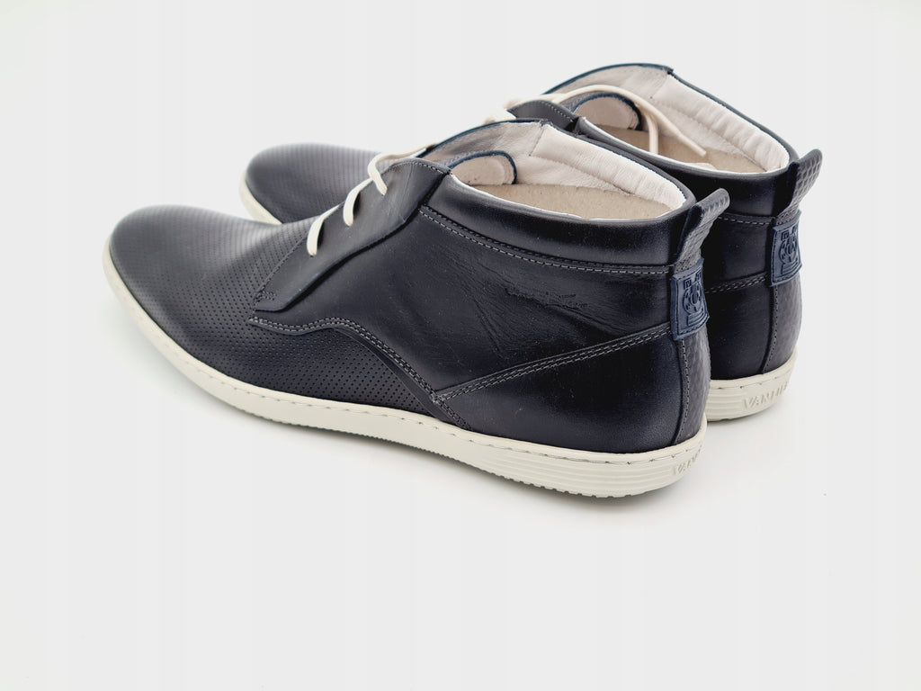 Buty Skórzane VAN LIER Casual Czarne r. 45 Skóra