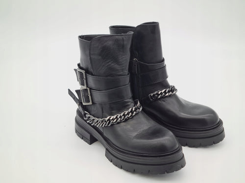 Botki Damskie Inuovo 239007 Skórzane Czarne 36