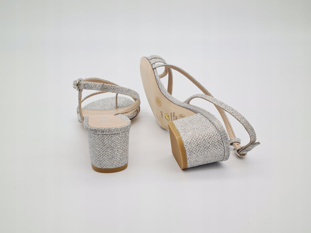 Sandały STUART WEITZMAN Soiree Sleek 50 r 35.5 Crystal