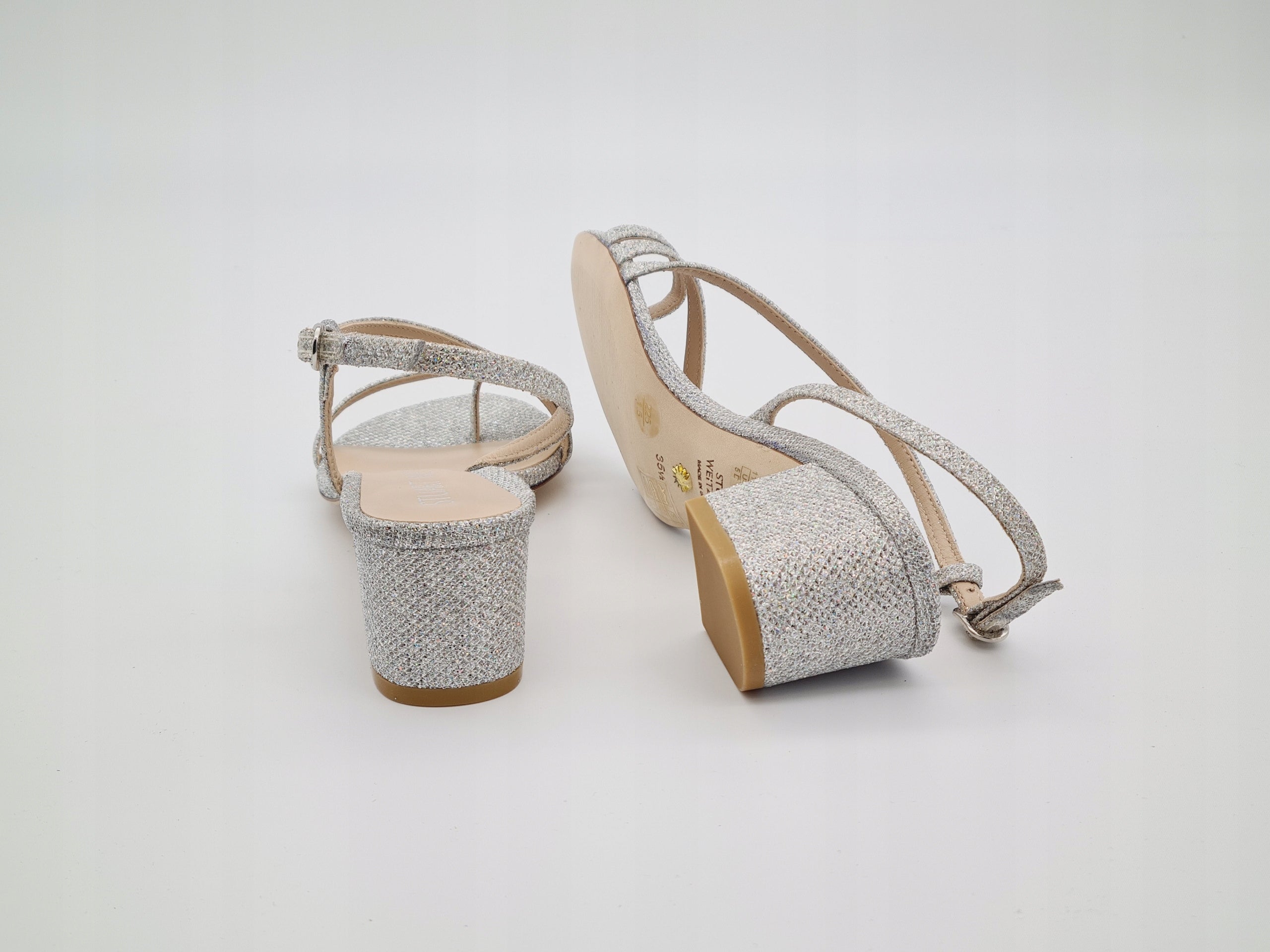 Sandały STUART WEITZMAN Soiree Sleek 50 r 35.5 Crystal