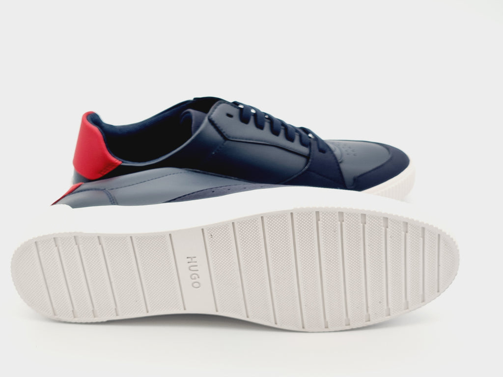 Sneakersy HUGO Zero Tenn FL Skórzane Dark Blue r. 40