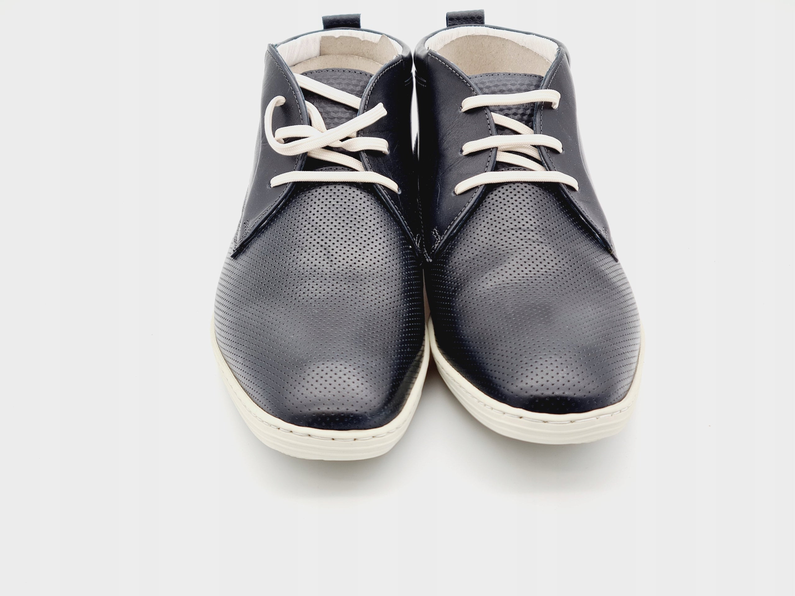 Buty Skórzane VAN LIER Casual Czarne r. 45 Skóra